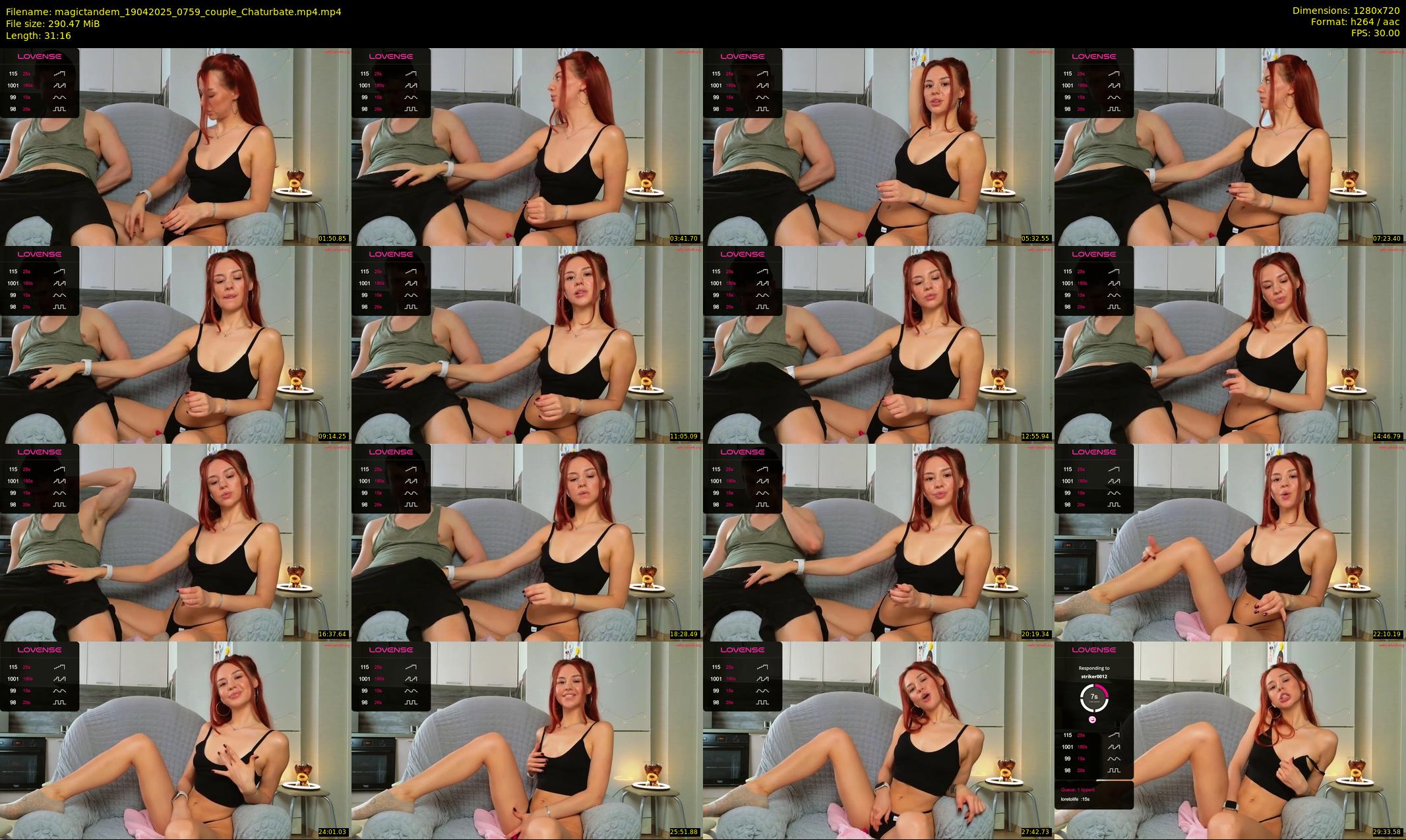 magictandem — 32 minute Chaturbate couple cam show recording, 720p, Apr 19, 2025