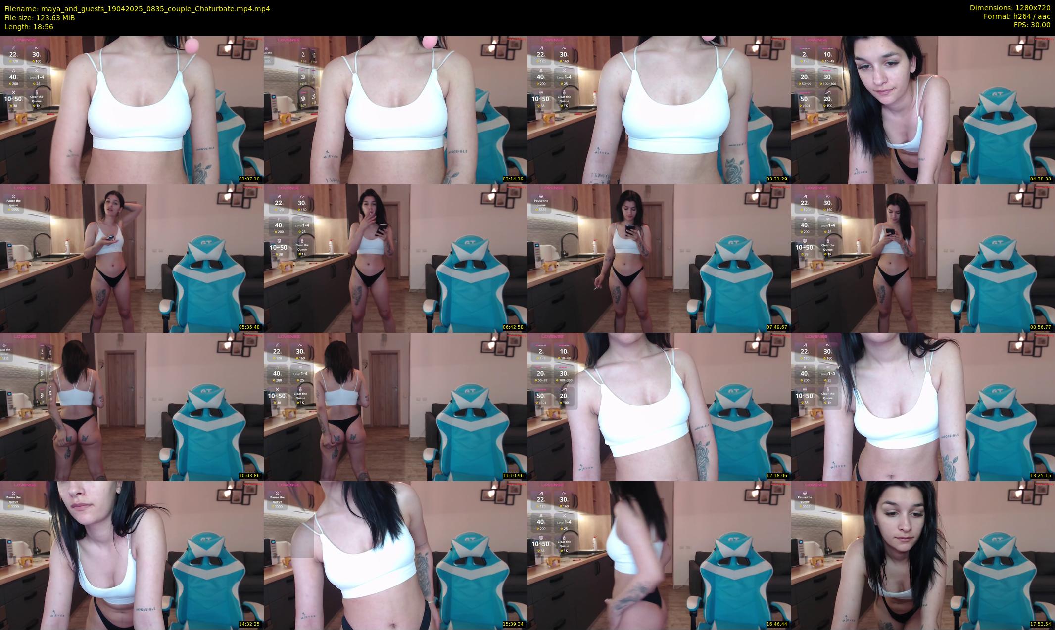 maya_and_guests — 19 minute Chaturbate couple cam show recording, 720p, Apr 19, 2025