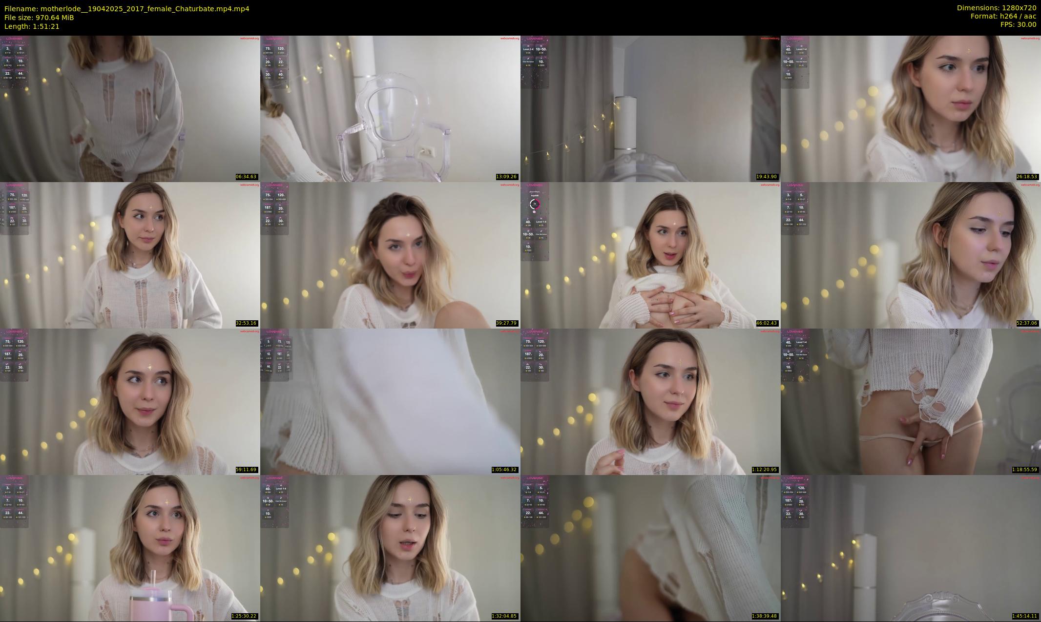 motherlode_ — 112 minute Chaturbate female cam show recording, 720p, Apr 19, 2025