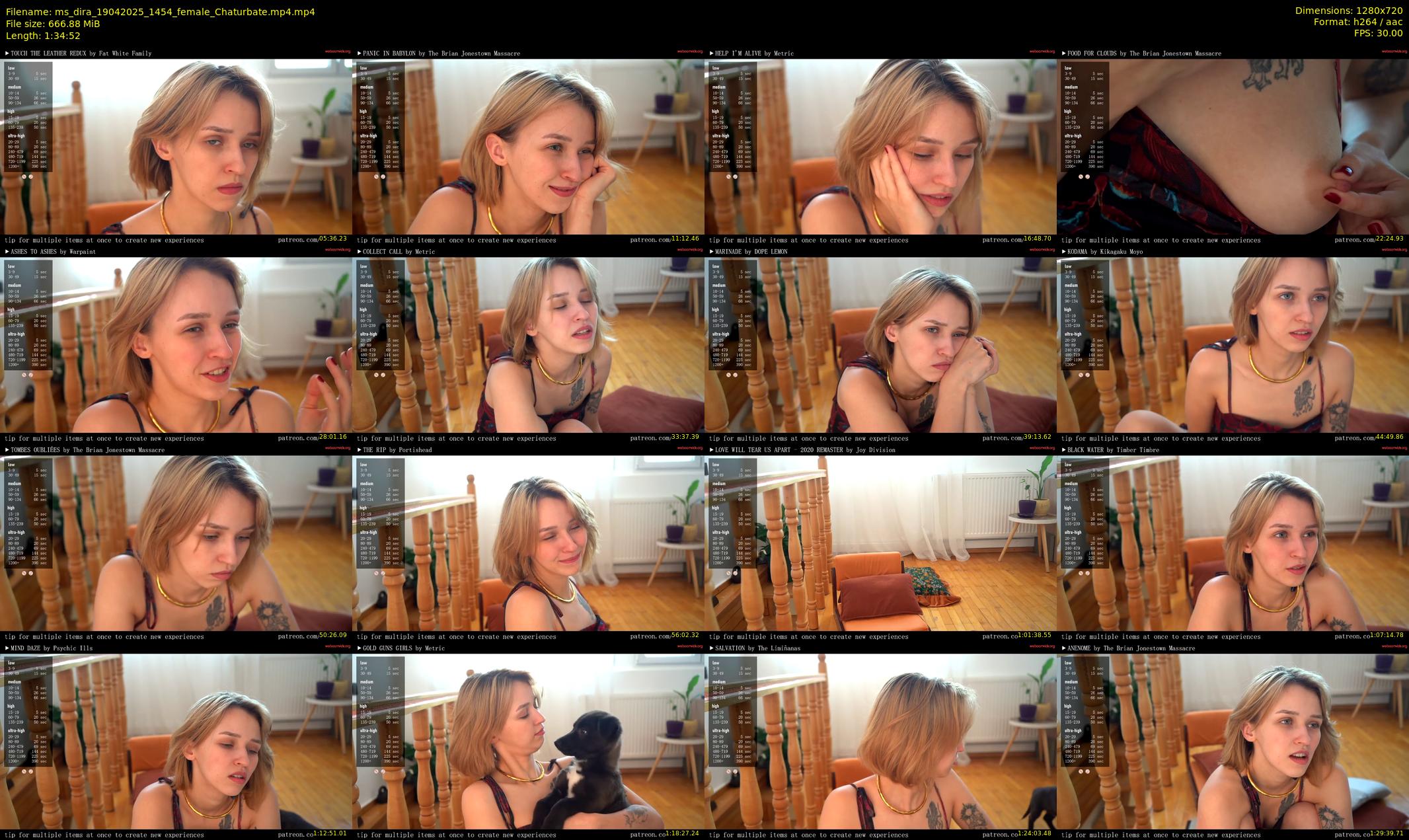 ms_dira — 95 minute Chaturbate female cam show recording, 720p, Apr 19, 2025