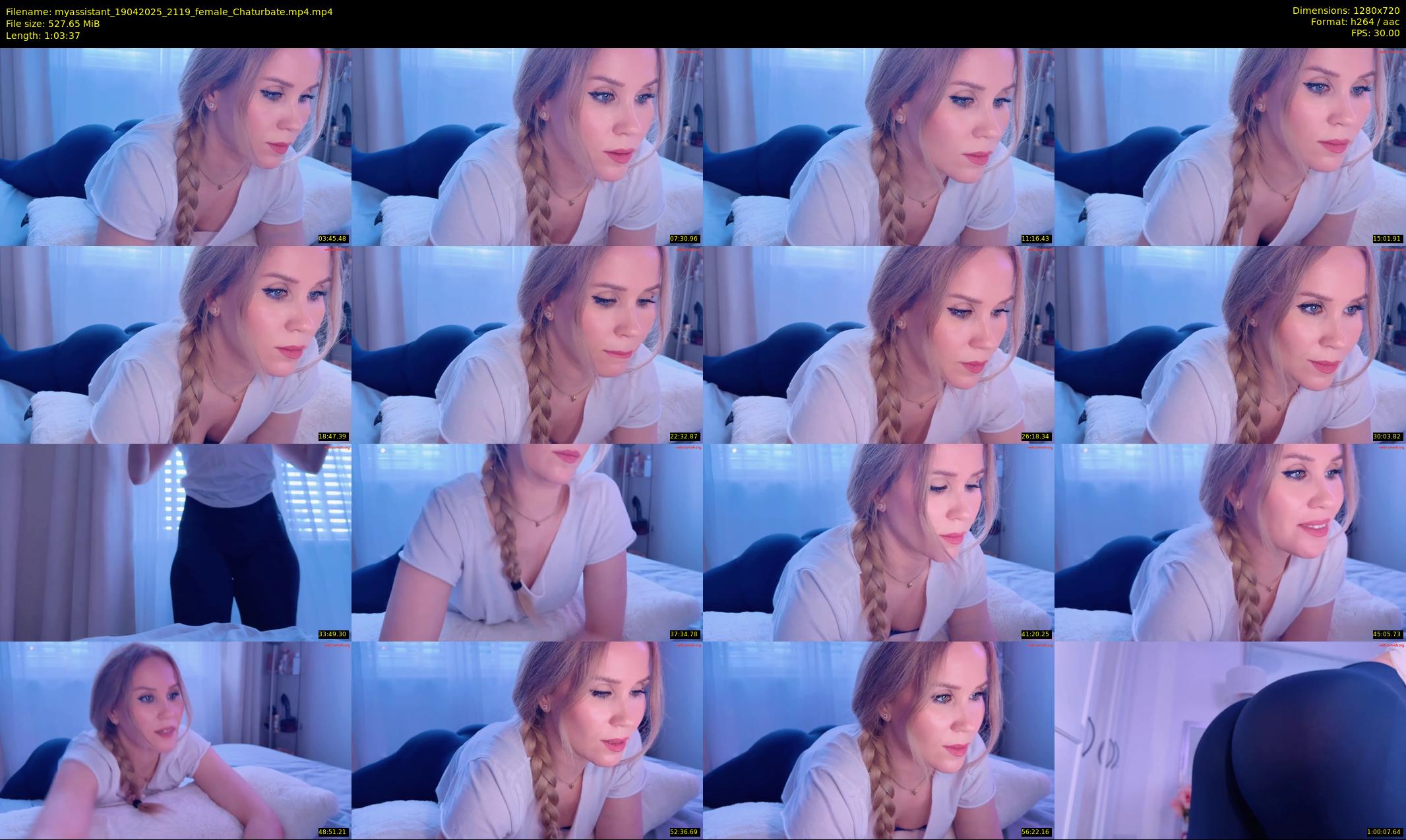 myassistant — 64 minute Chaturbate female cam show recording, 720p, Apr 19, 2025