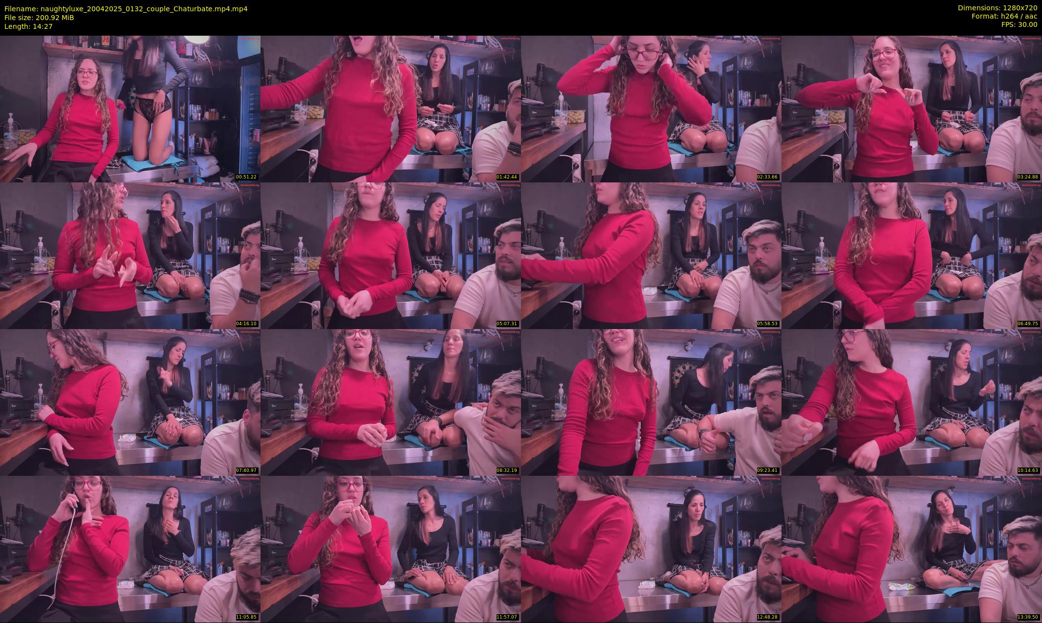 naughtyluxe — 15 minute Chaturbate couple cam show recording, 720p, Apr 20, 2025