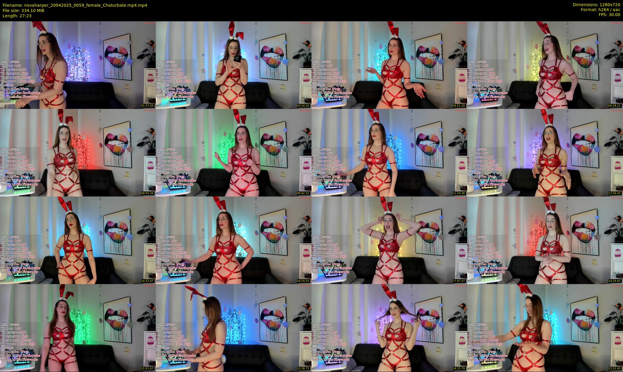 novaharper — 28 minute Chaturbate female cam show recording, 720p, Apr 20, 2025