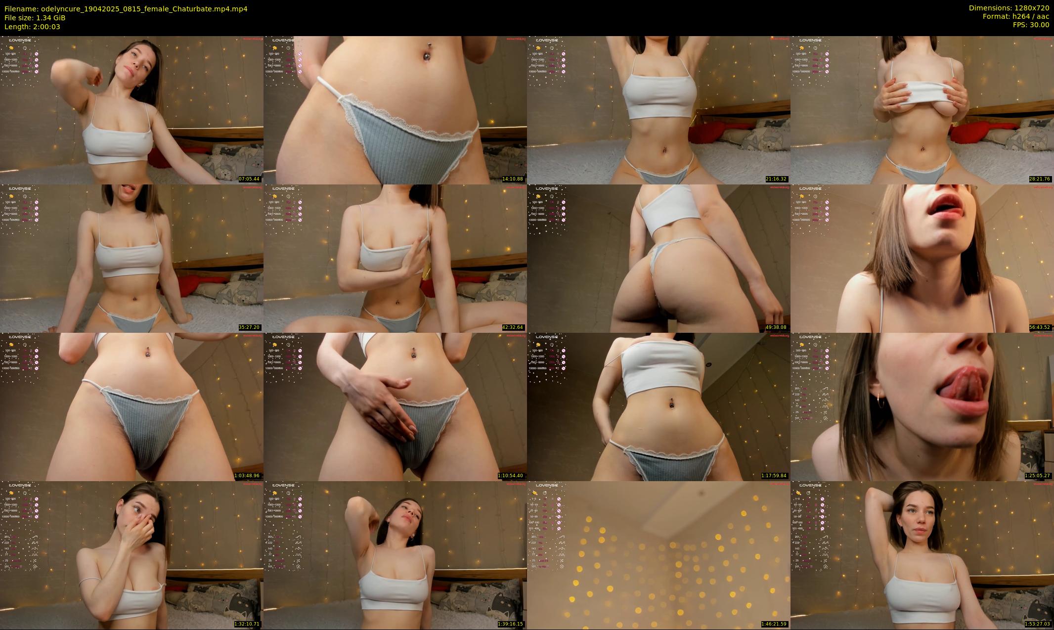 odelyncure — 121 minute Chaturbate female cam show recording, 720p, Apr 19, 2025