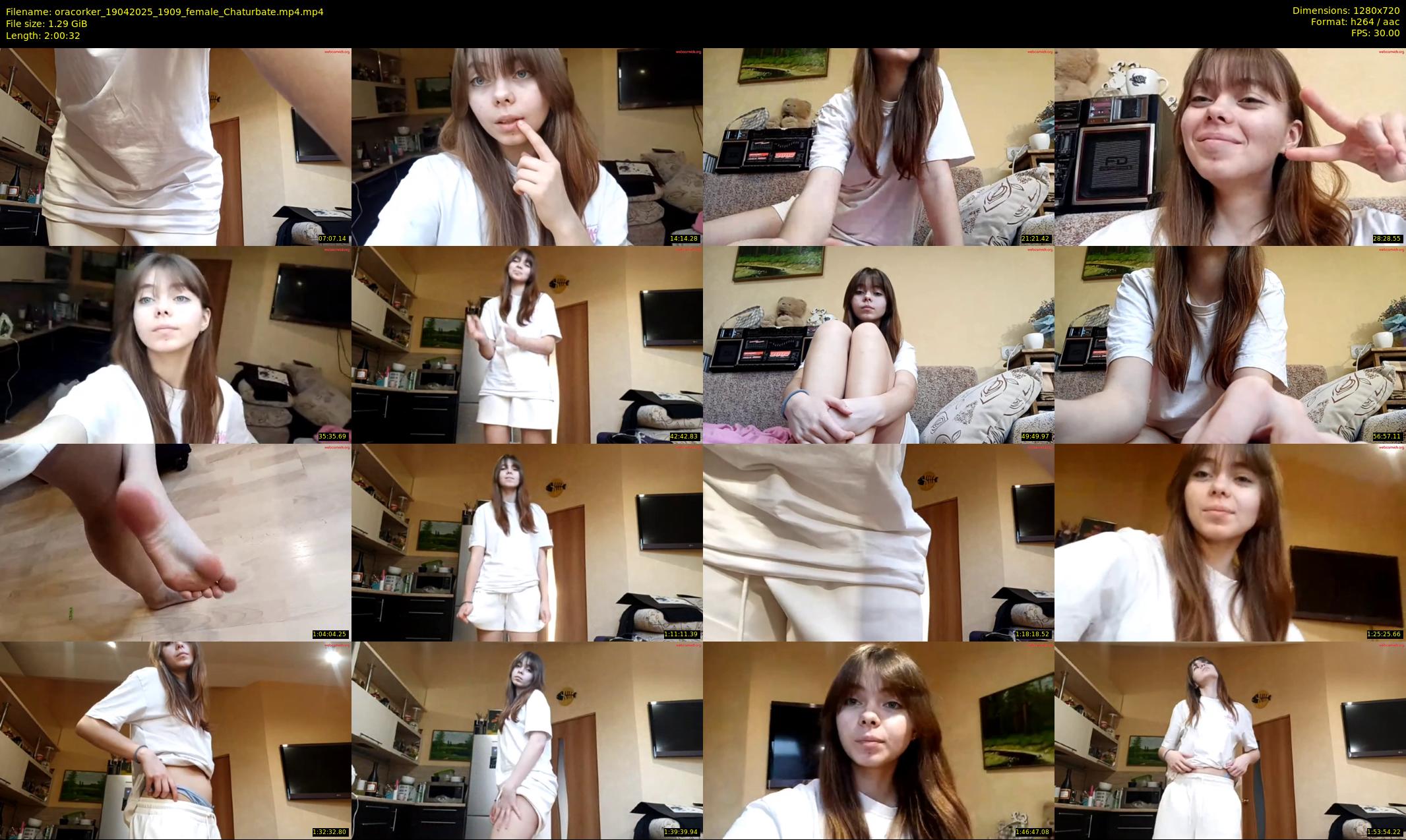 oracorker — 121 minute Chaturbate female cam show recording, 720p, Apr 19, 2025