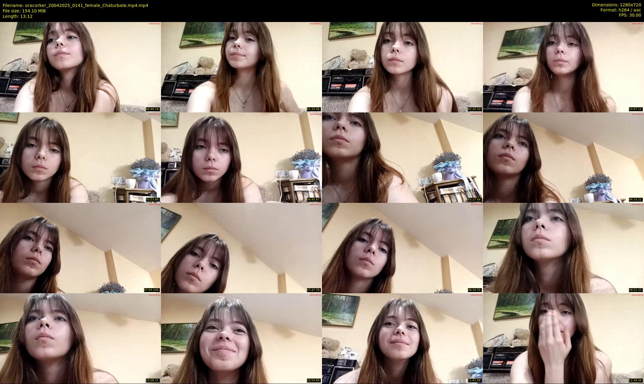 oracorker — 14 minute Chaturbate female cam show recording, 720p, Apr 20, 2025