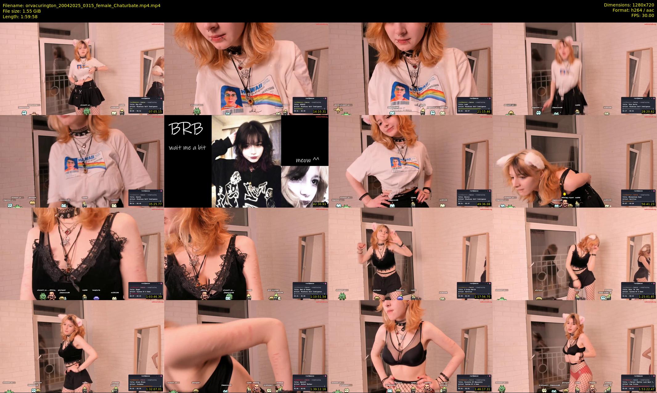 orvacurington — 120 minute Chaturbate female cam show recording, 720p, Apr 20, 2025