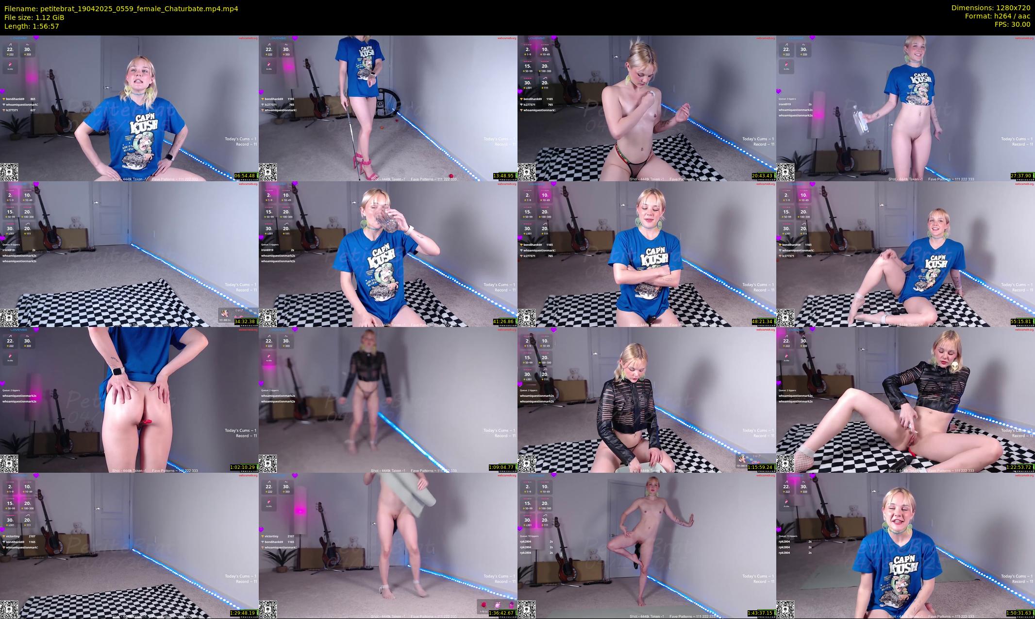 petitebrat — 117 minute Chaturbate female cam show recording, 720p, Apr 19, 2025