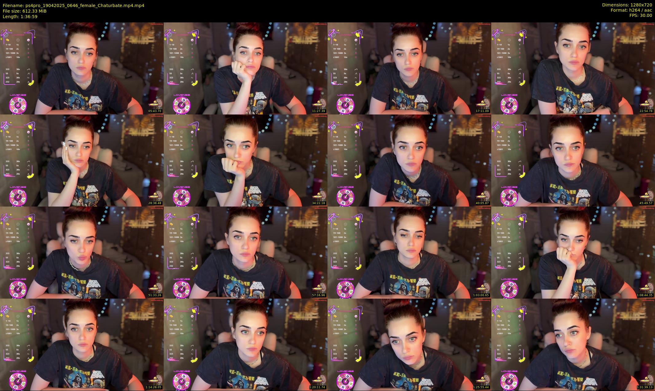 ps4pro — 97 minute Chaturbate female cam show recording, 720p, Apr 19, 2025