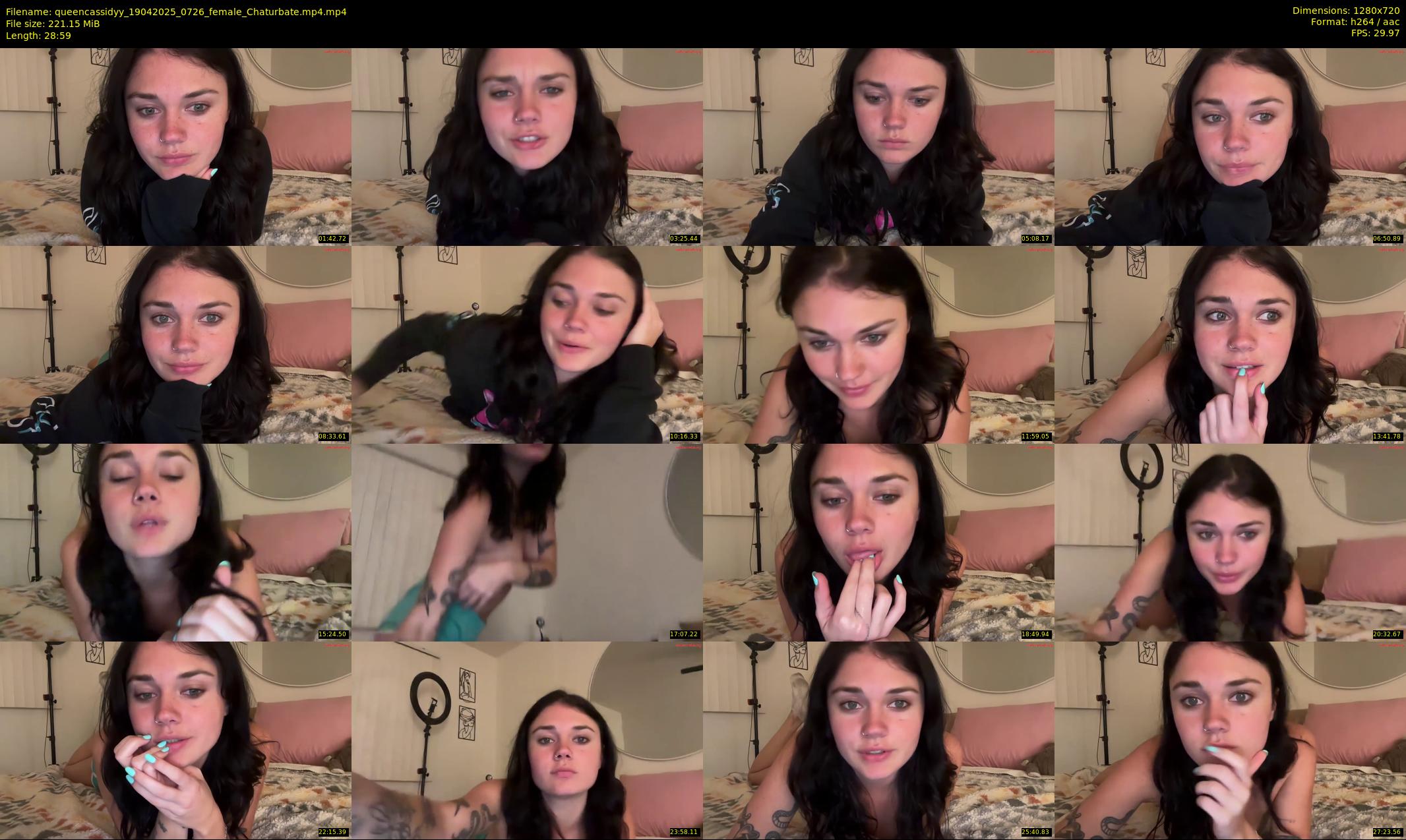queencassidyy — 29 minute Chaturbate female cam show recording, 720p, Apr 19, 2025