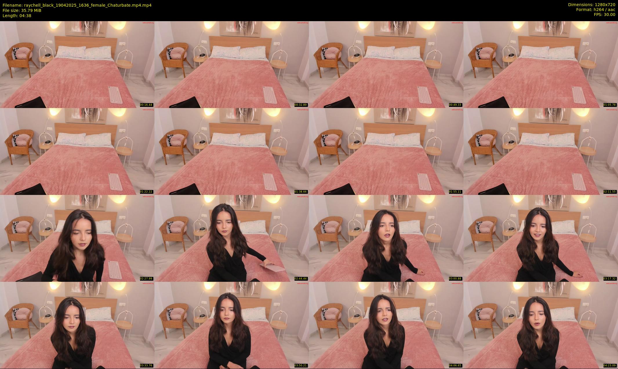 raychell_black — 5 minute Chaturbate female cam show recording, 720p, Apr 19, 2025