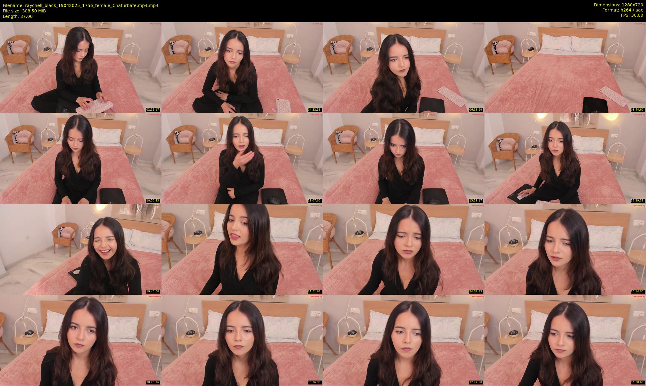 raychell_black — 37 minute Chaturbate female cam show recording, 720p, Apr 19, 2025