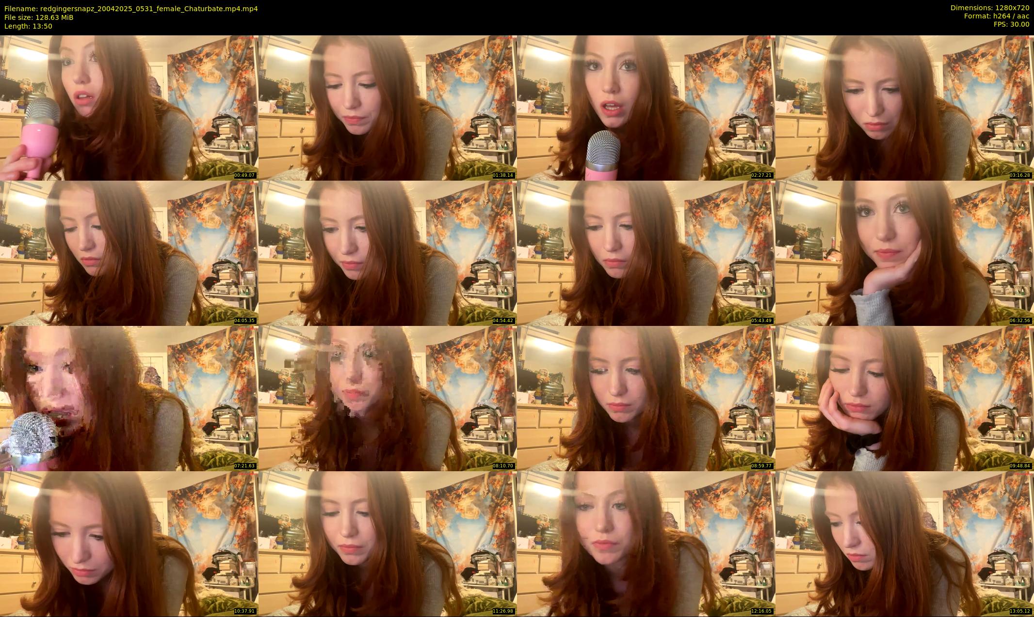 redgingersnapz — 14 minute Chaturbate female cam show recording, 720p, Apr 20, 2025