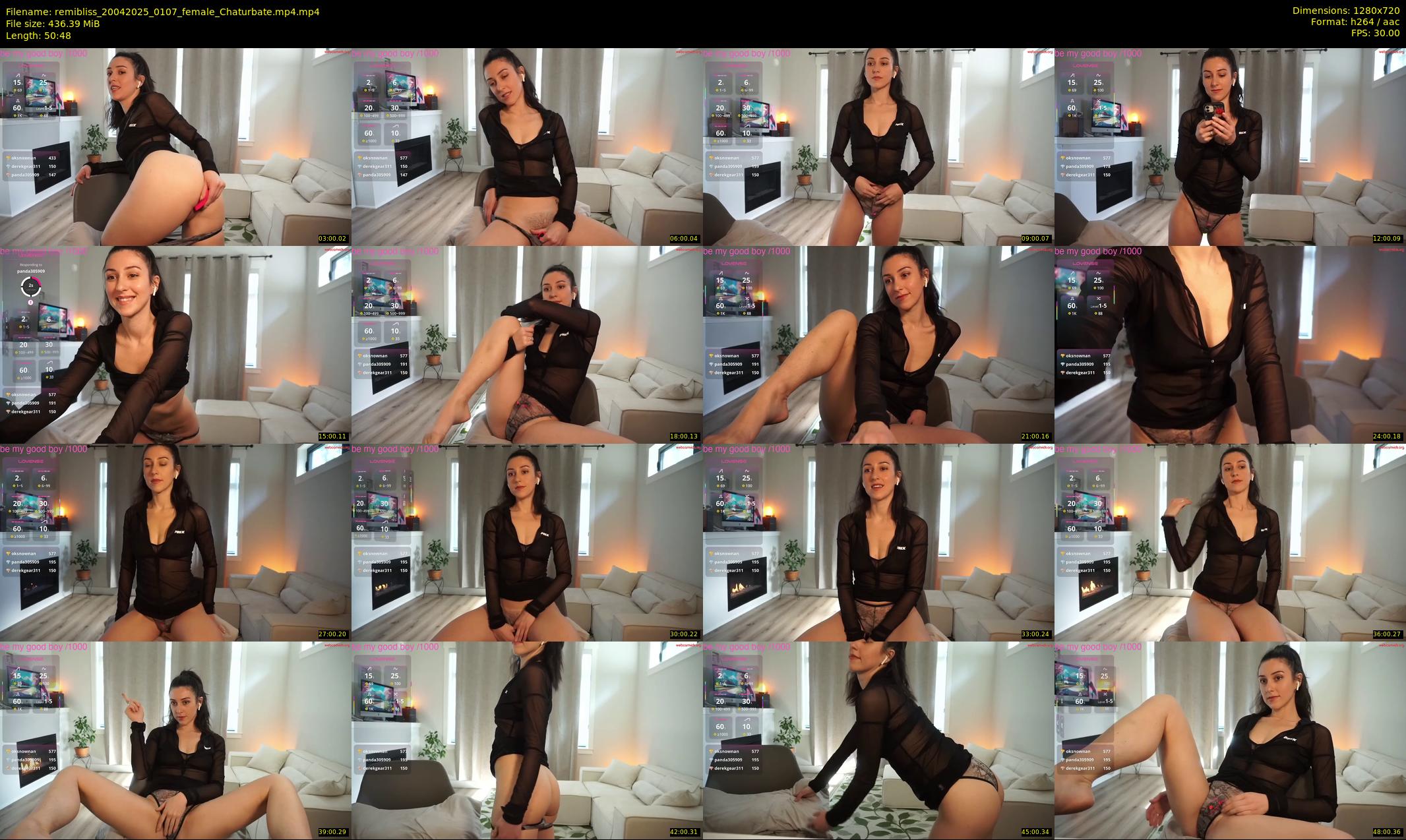 remibliss — 51 minute Chaturbate female cam show recording, 720p, Apr 20, 2025
