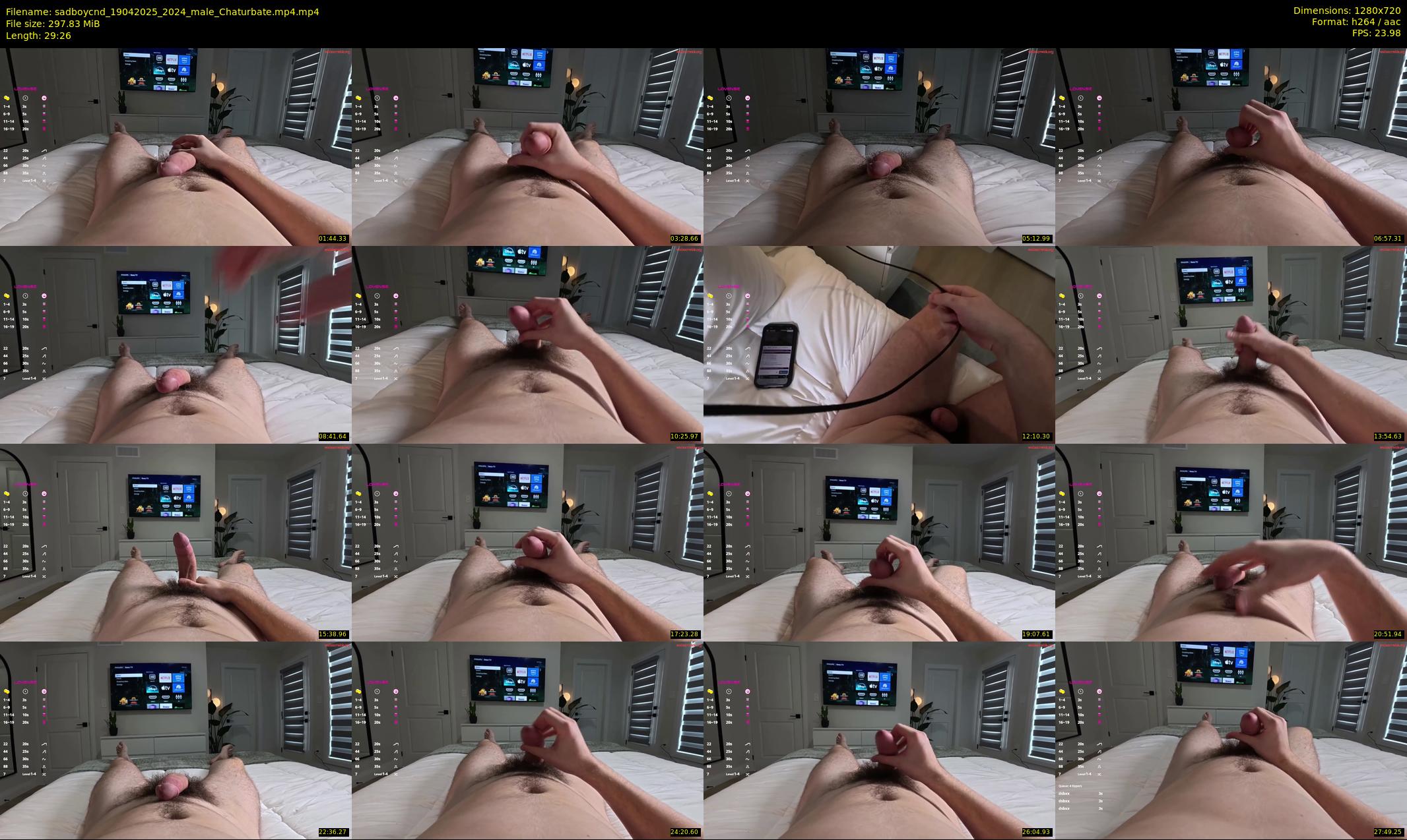 sadboycnd — 30 minute Chaturbate male cam show recording, 720p, Apr 19, 2025