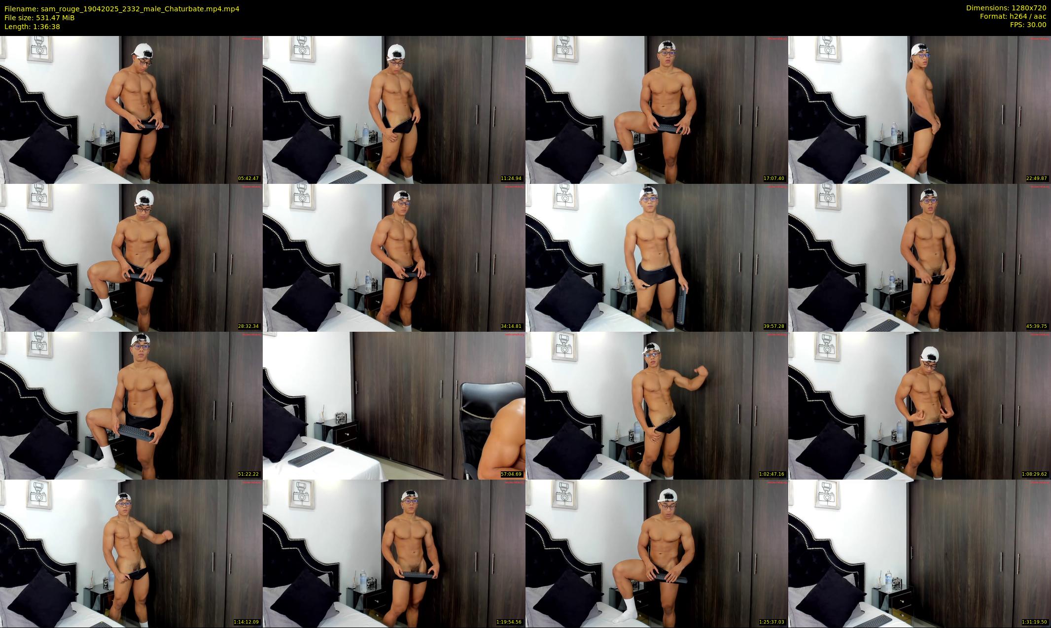 sam_rouge — 97 minute Chaturbate male cam show recording, 720p, Apr 19, 2025