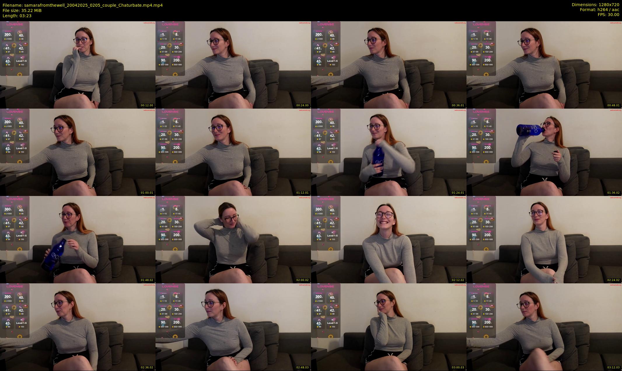 samarafromthewell — 4 minute Chaturbate female cam show recording, 720p, Apr 20, 2025