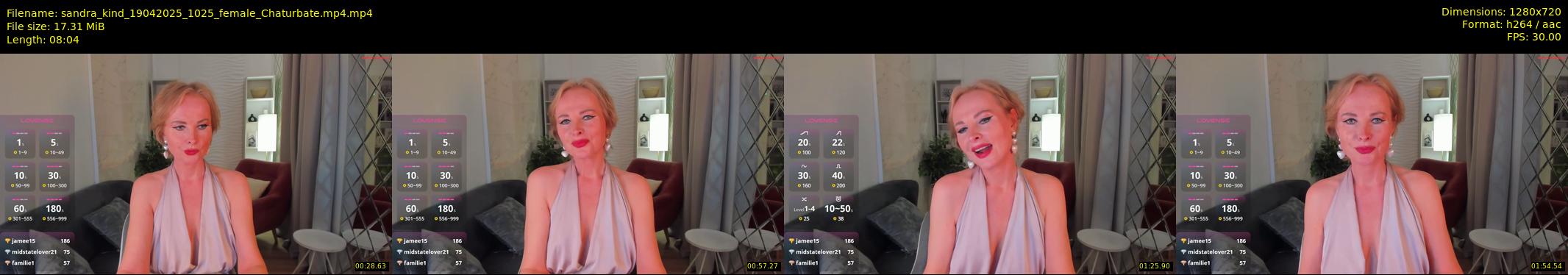 sandra_kind — 9 minute Chaturbate female cam show recording, 720p, Apr 19, 2025
