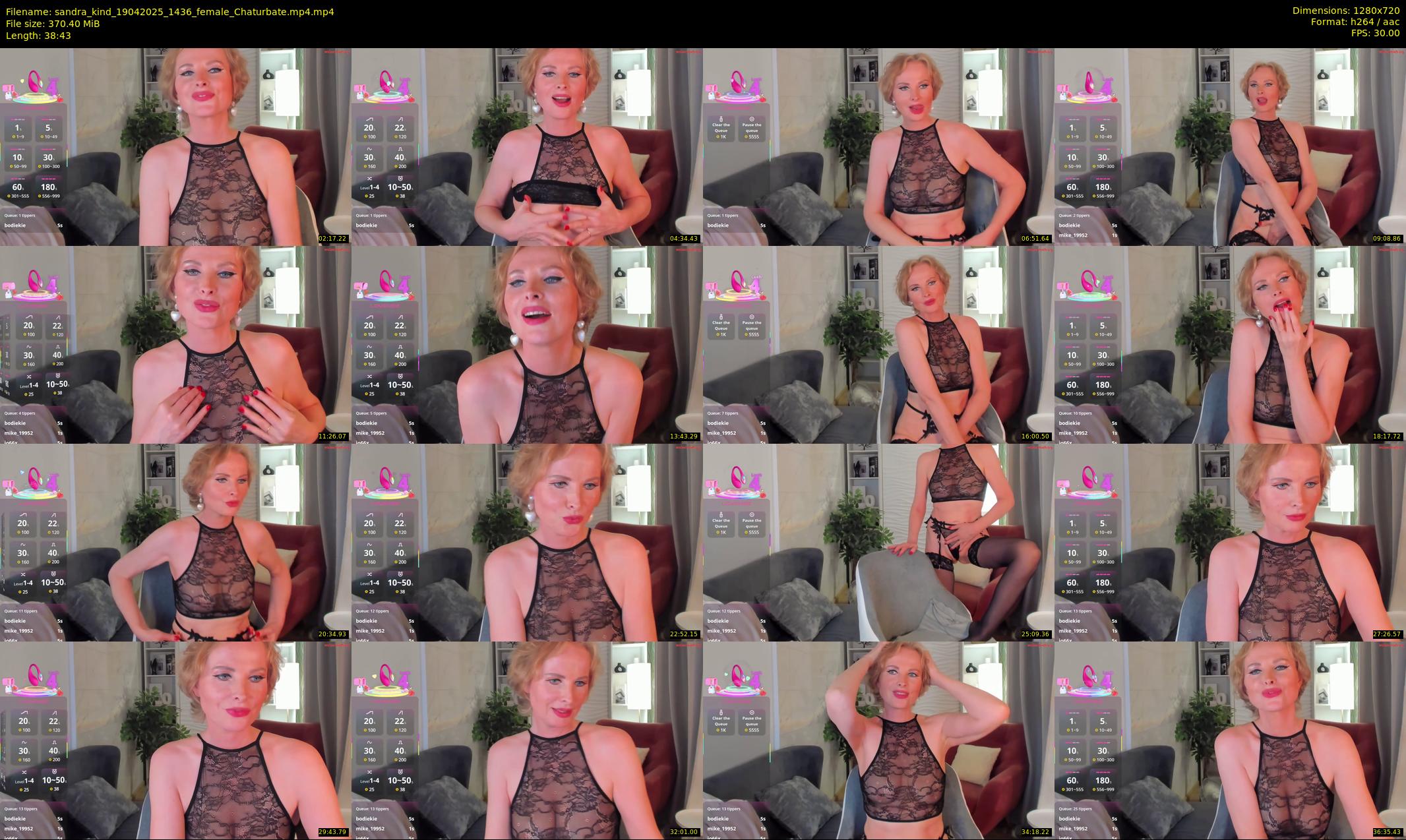 sandra_kind — 39 minute Chaturbate female cam show recording, 720p, Apr 19, 2025