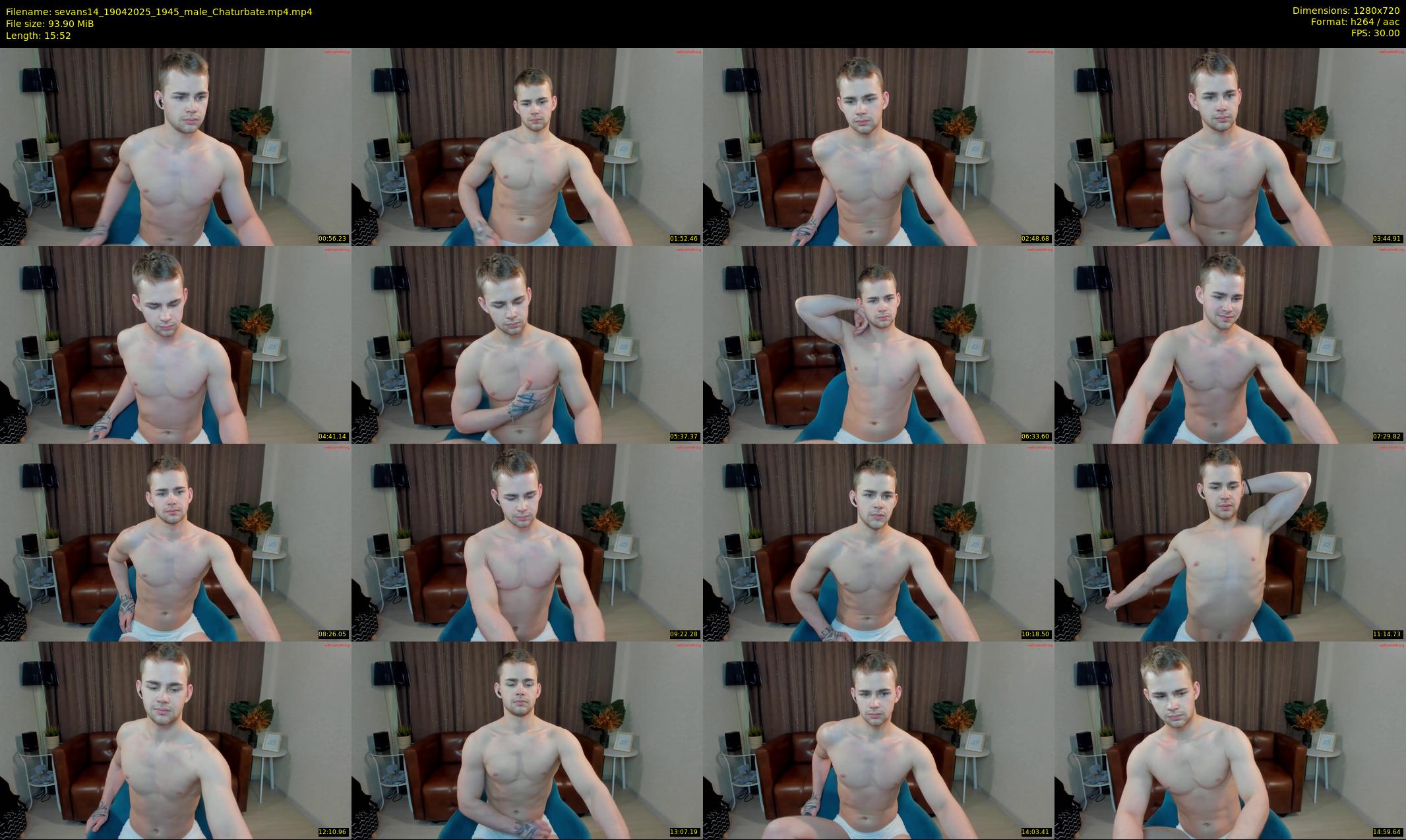 sevans14 — 16 minute Chaturbate male cam show recording, 720p, Apr 19, 2025