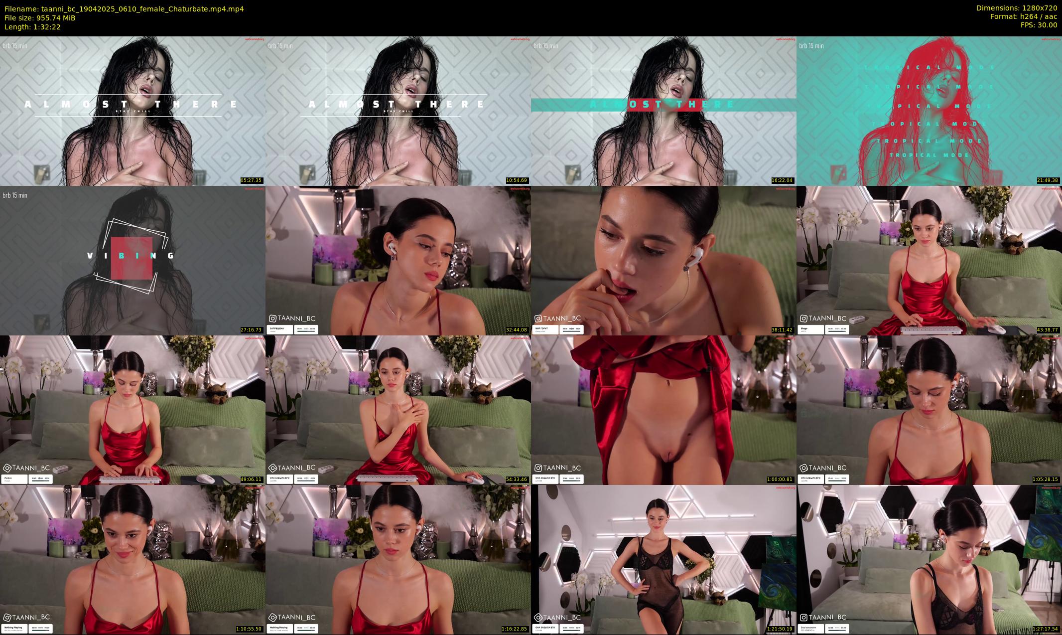 taanni_bc — 93 minute Chaturbate female cam show recording, 720p, Apr 19, 2025