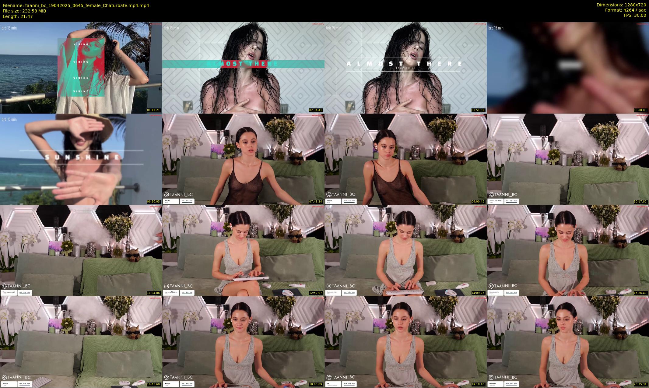 taanni_bc — 22 minute Chaturbate female cam show recording, 720p, Apr 19, 2025