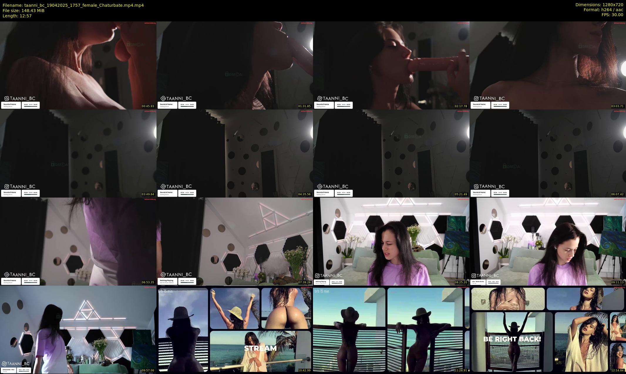 taanni_bc — 13 minute Chaturbate female cam show recording, 720p, Apr 19, 2025