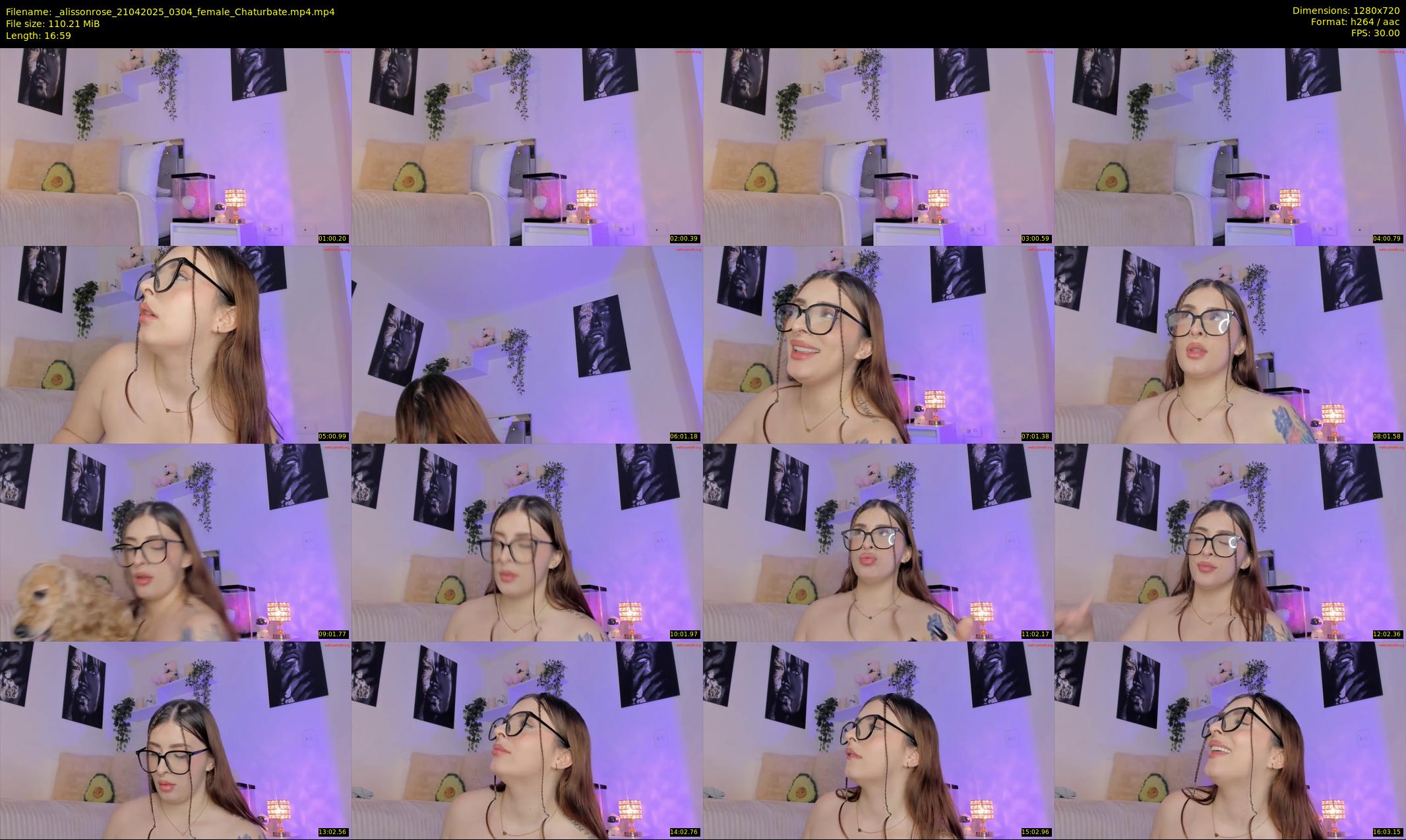 _alissonrose — 17 minute Chaturbate female cam show recording, 720p, Apr 21, 2025