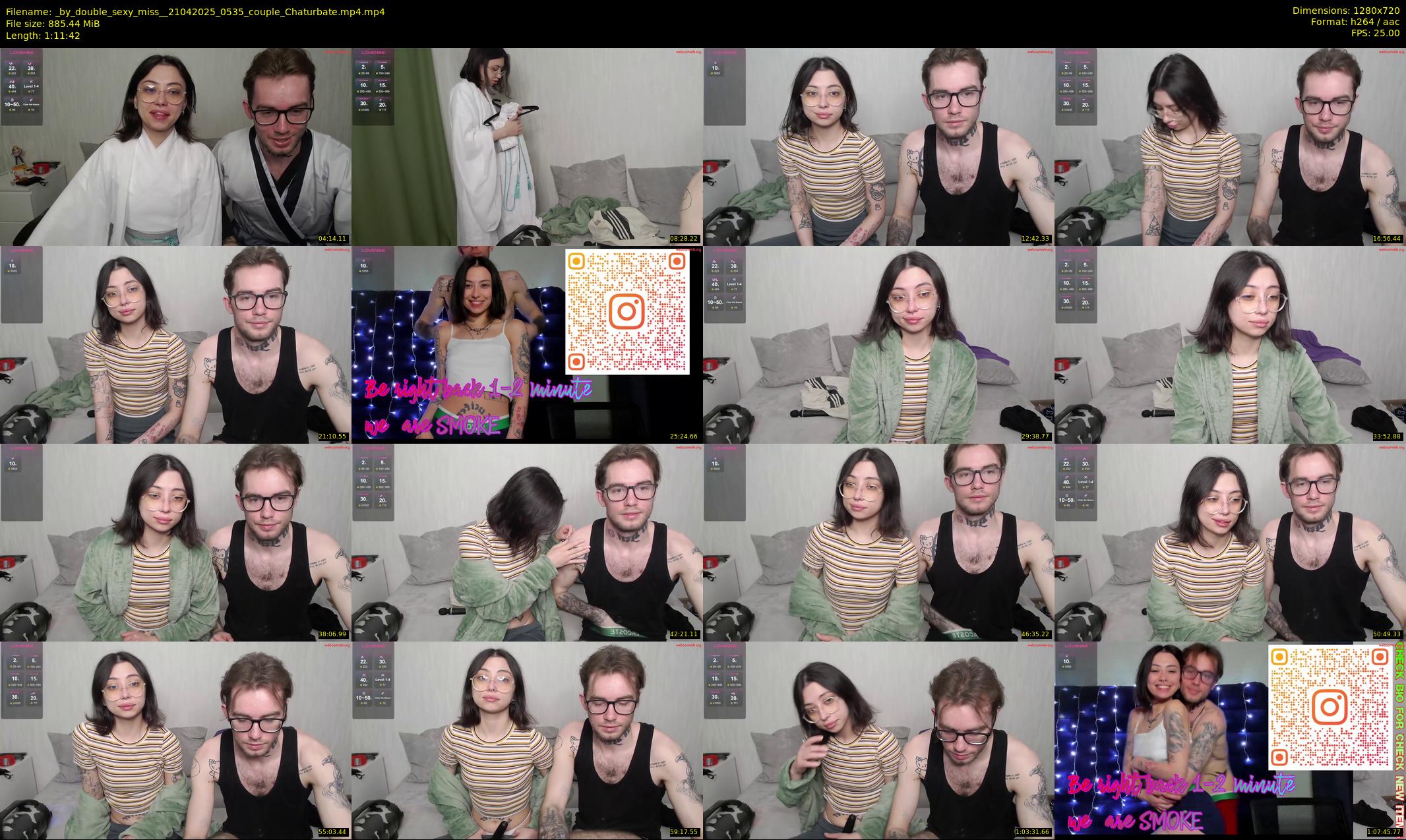 _by_double_sexy_miss_ — 72 minute Chaturbate couple cam show recording, 720p, Apr 21, 2025