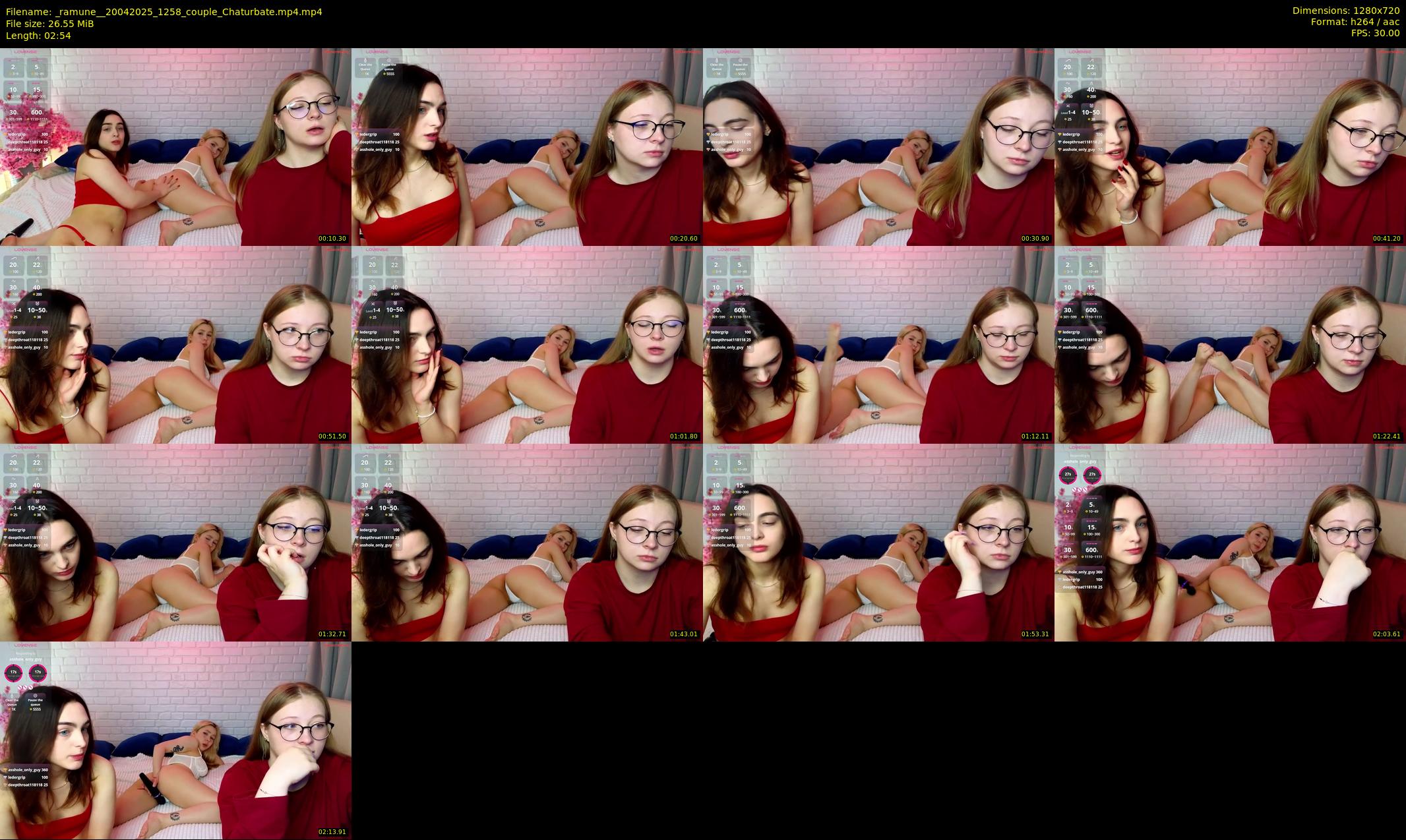 _ramune_ — 3 minute Chaturbate couple cam show recording, 720p, Apr 20, 2025