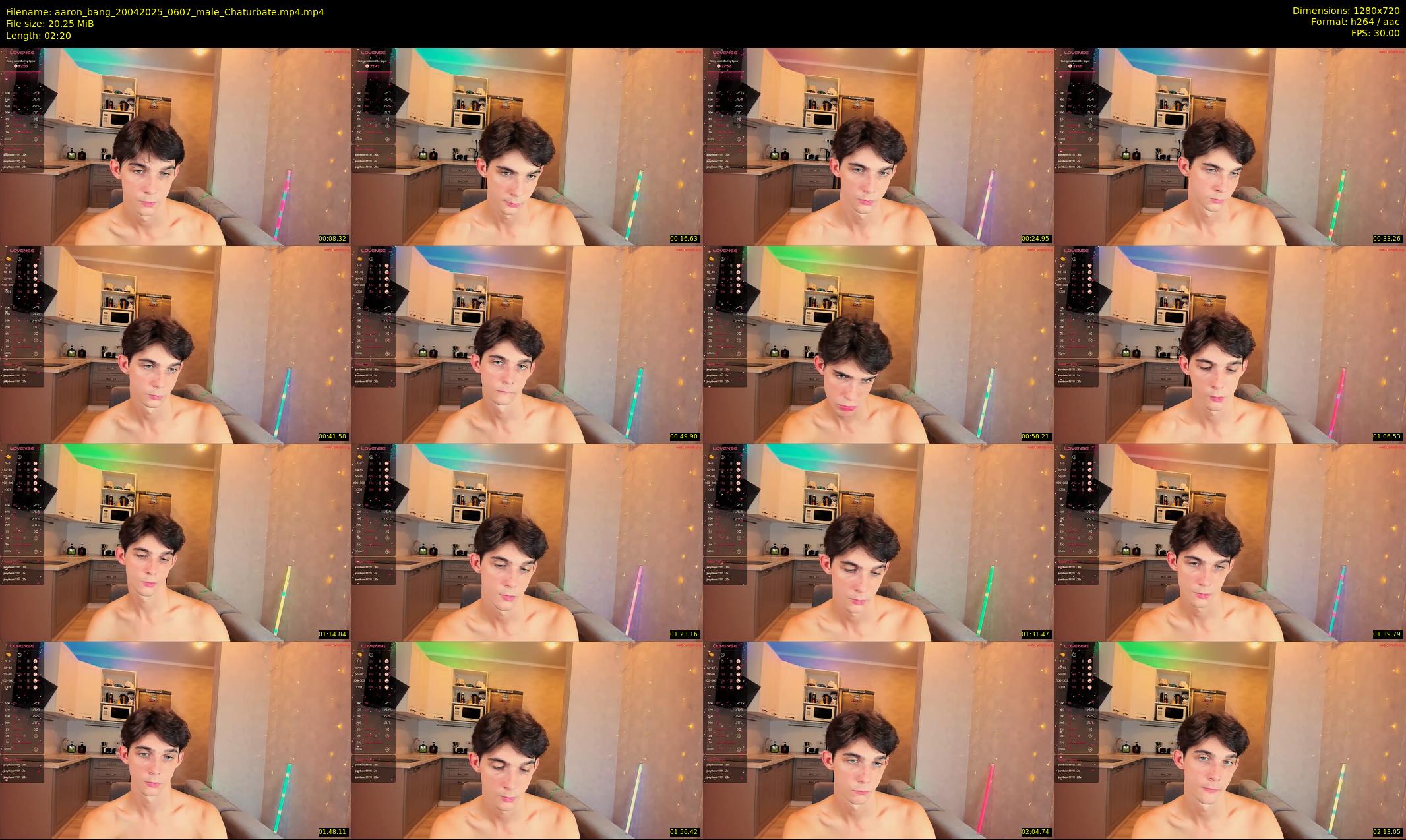 aaron_bang — 3 minute Chaturbate male cam show recording, 720p, Apr 20, 2025