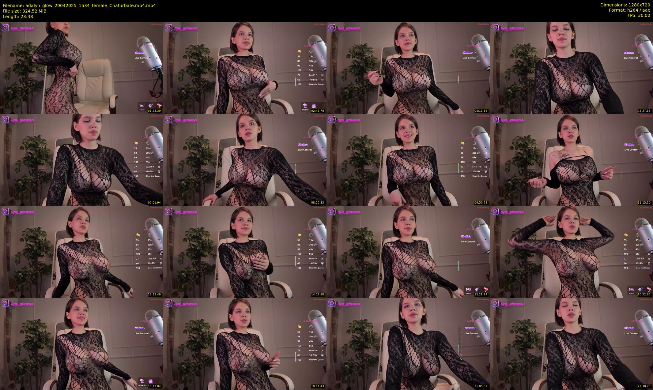 adalyn_glow — 24 minute Chaturbate female cam show recording, 720p, Apr 20, 2025