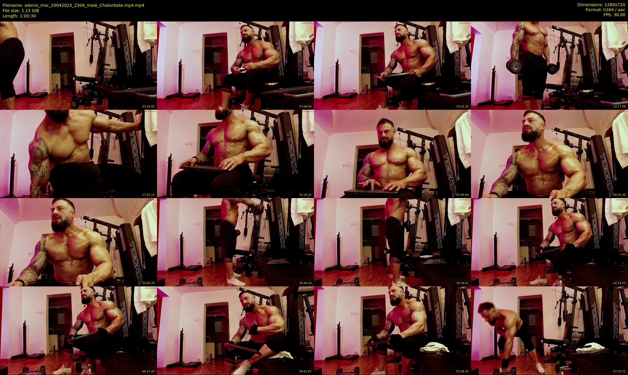 adonis_msc — 61 minute Chaturbate male cam show recording, 720p, Apr 20, 2025