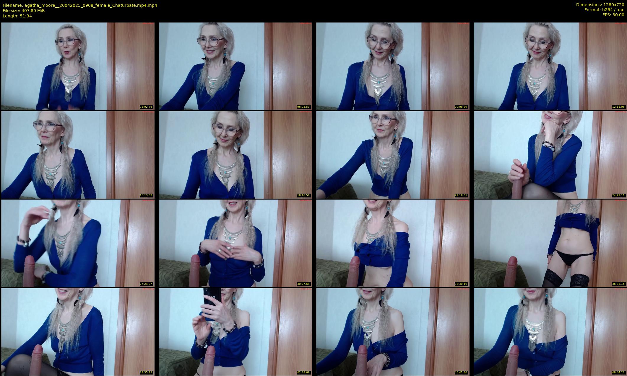 agatha_moore_ — 52 minute Chaturbate female cam show recording, 720p, Apr 20, 2025