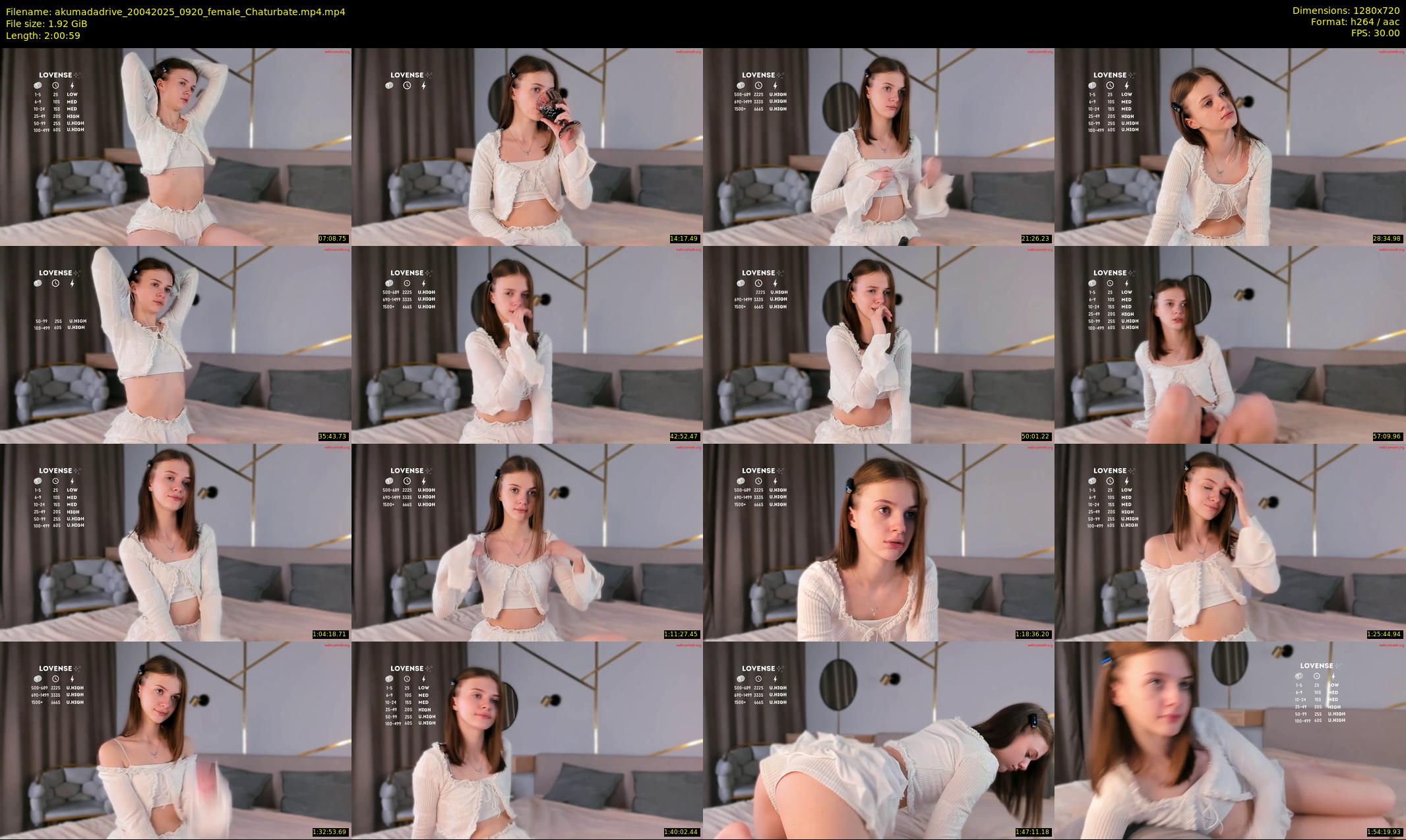 akumadadrive — 121 minute Chaturbate female cam show recording, 720p, Apr 20, 2025
