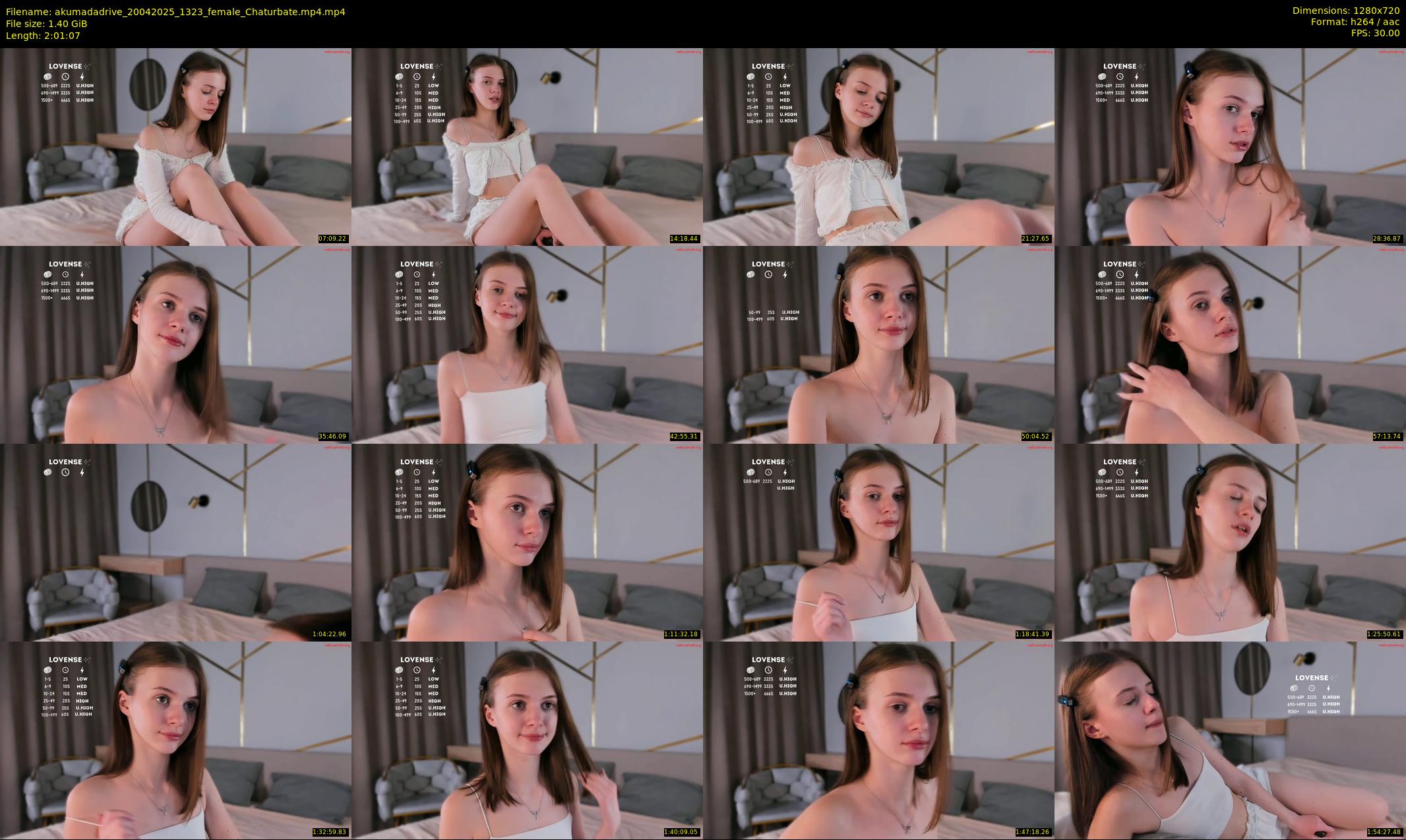 akumadadrive — 122 minute Chaturbate female cam show recording, 720p, Apr 20, 2025