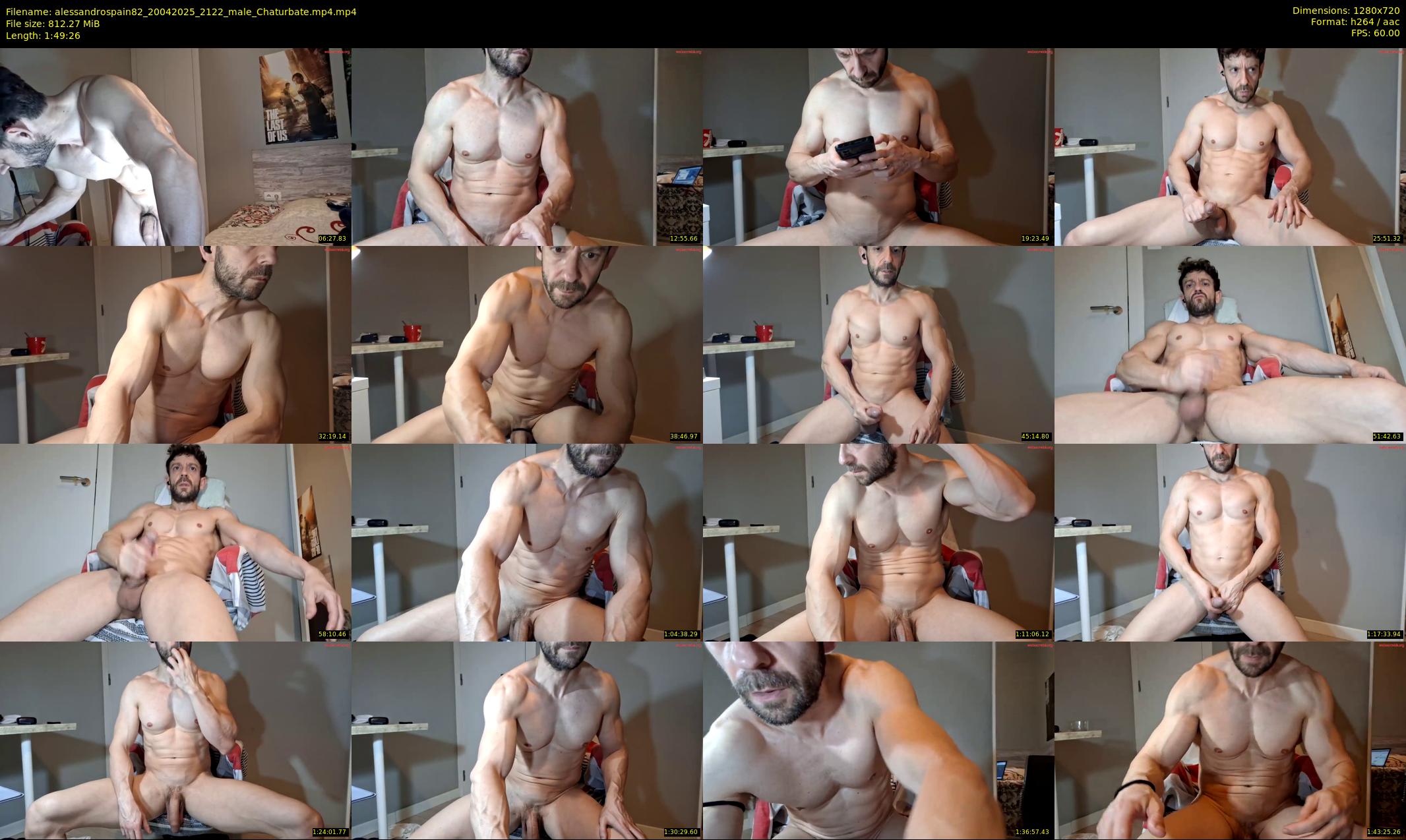 alessandrospain82 — 110 minute Chaturbate male cam show recording, 720p, Apr 20, 2025