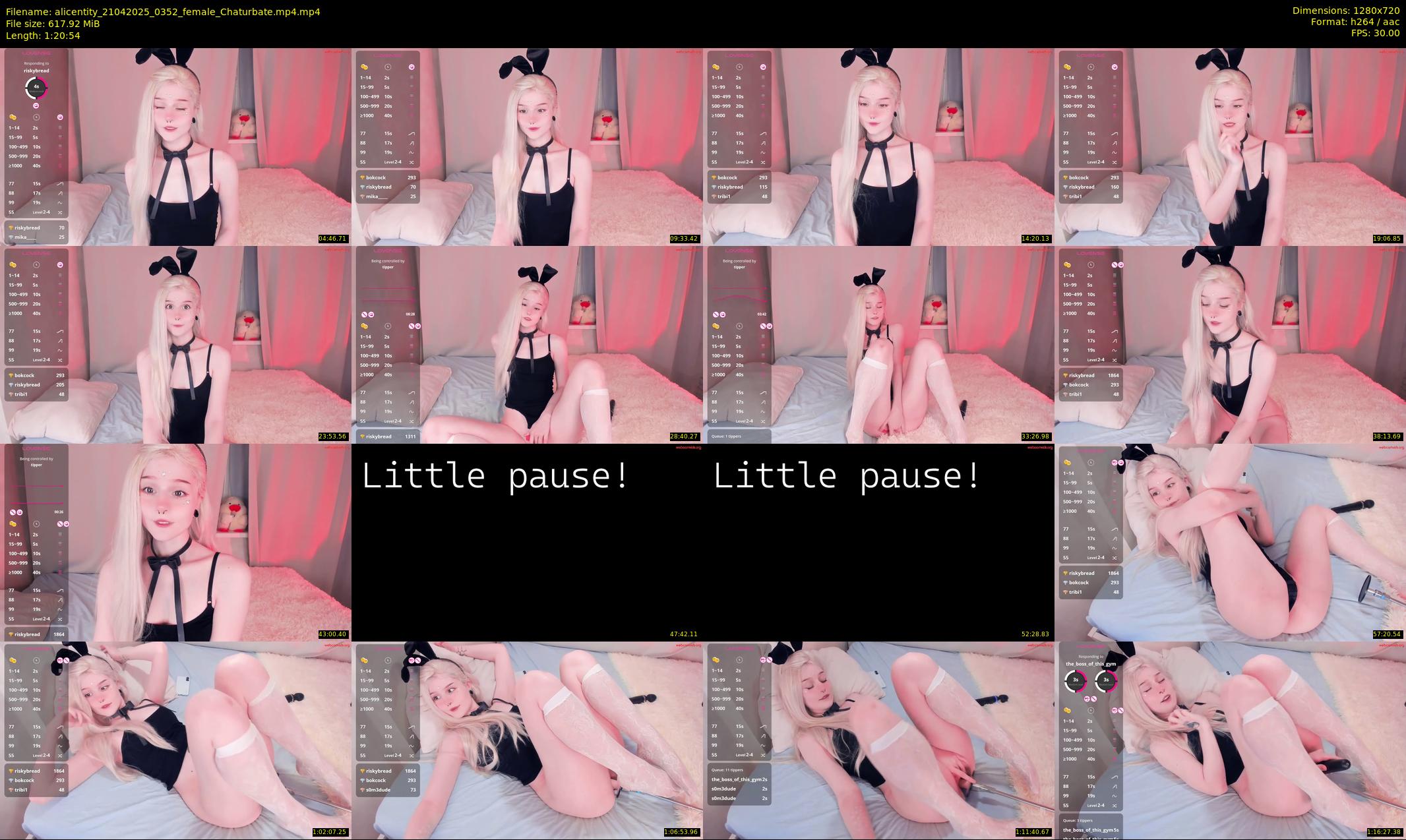 alicentity — 81 minute Chaturbate female cam show recording, 720p, Apr 21, 2025