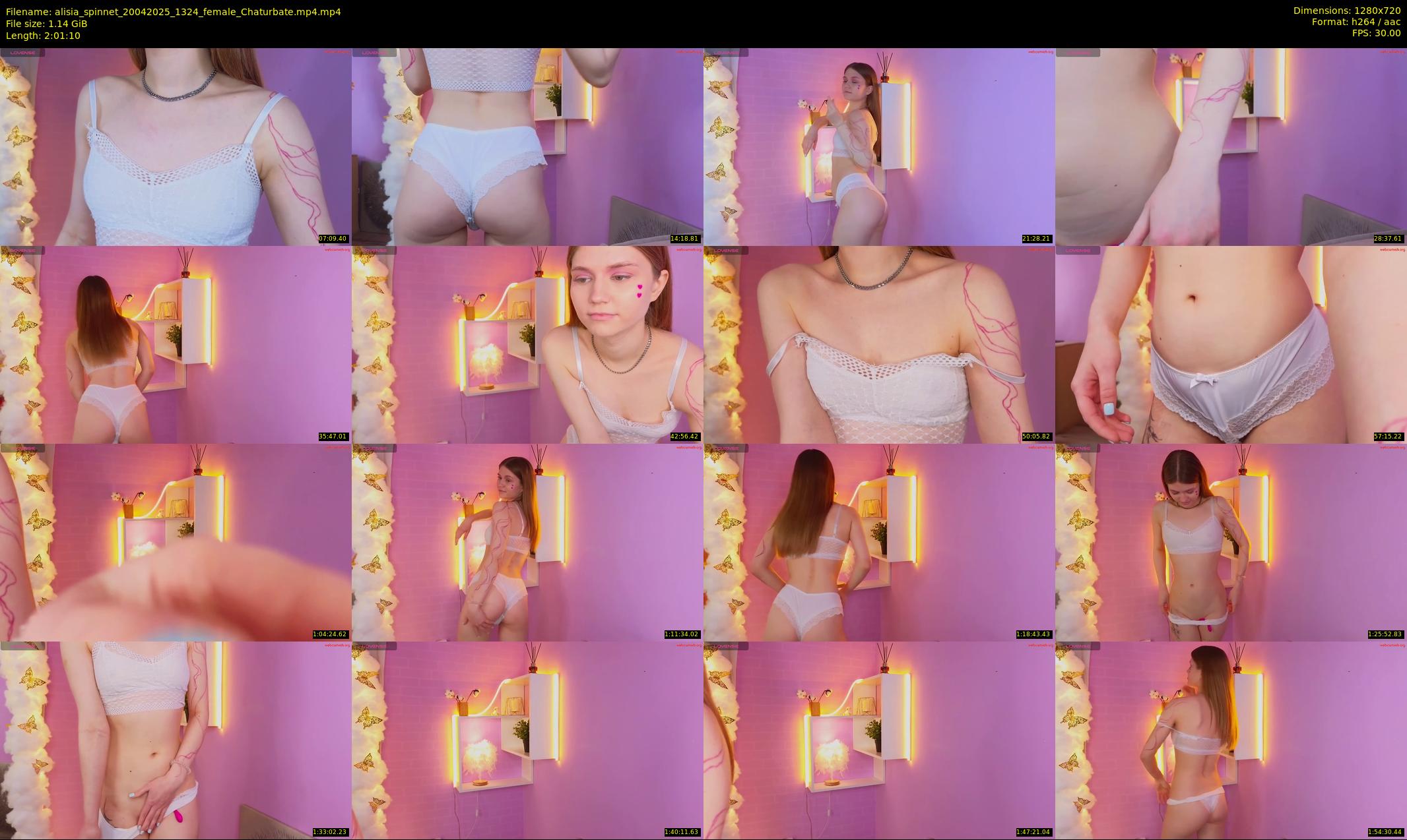 alisia_spinnet — 122 minute Chaturbate female cam show recording, 720p, Apr 20, 2025