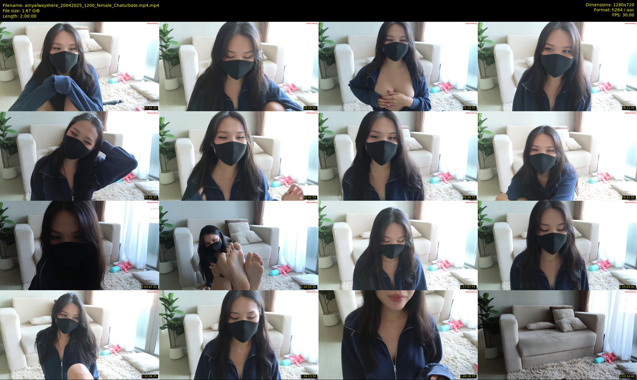 amyalwayshere — 120 minute Chaturbate female cam show recording, 720p, Apr 20, 2025