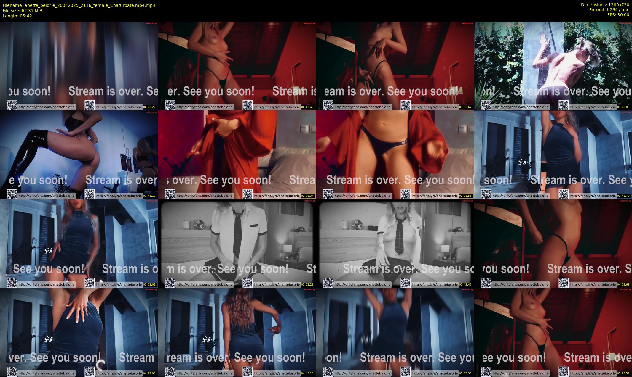 anette_belorie — 6 minute Chaturbate female cam show recording, 720p, Apr 20, 2025