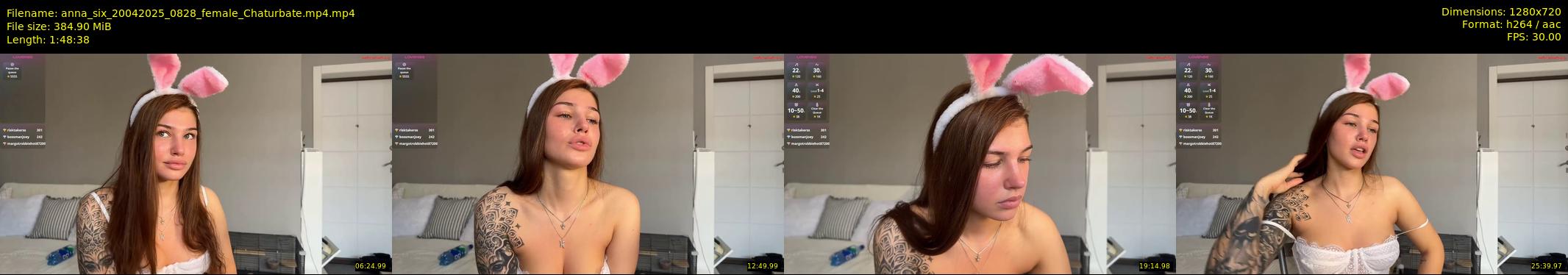anna_six — 109 minute Chaturbate female cam show recording, 720p, Apr 20, 2025