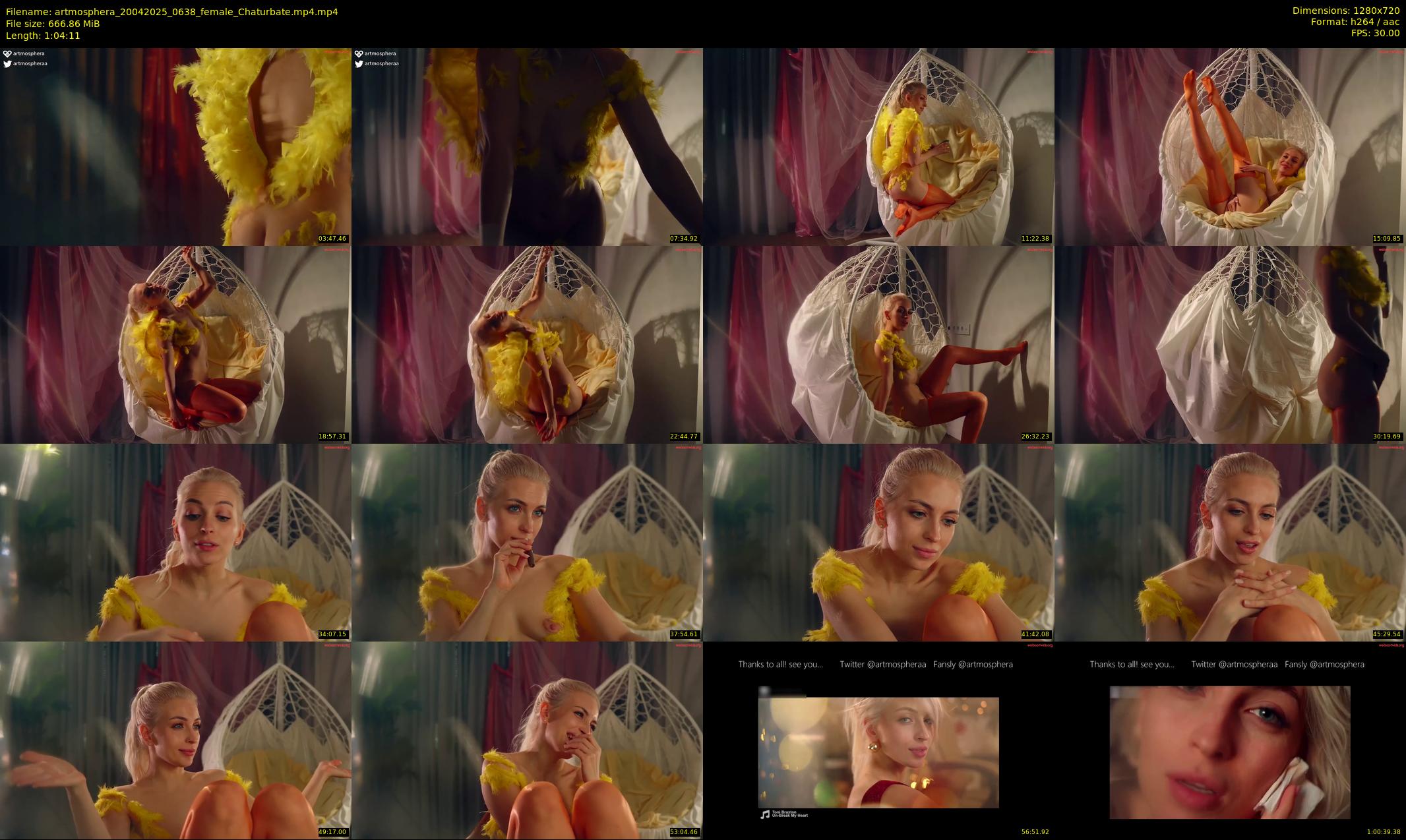 artmosphera — 65 minute Chaturbate female cam show recording, 720p, Apr 20, 2025