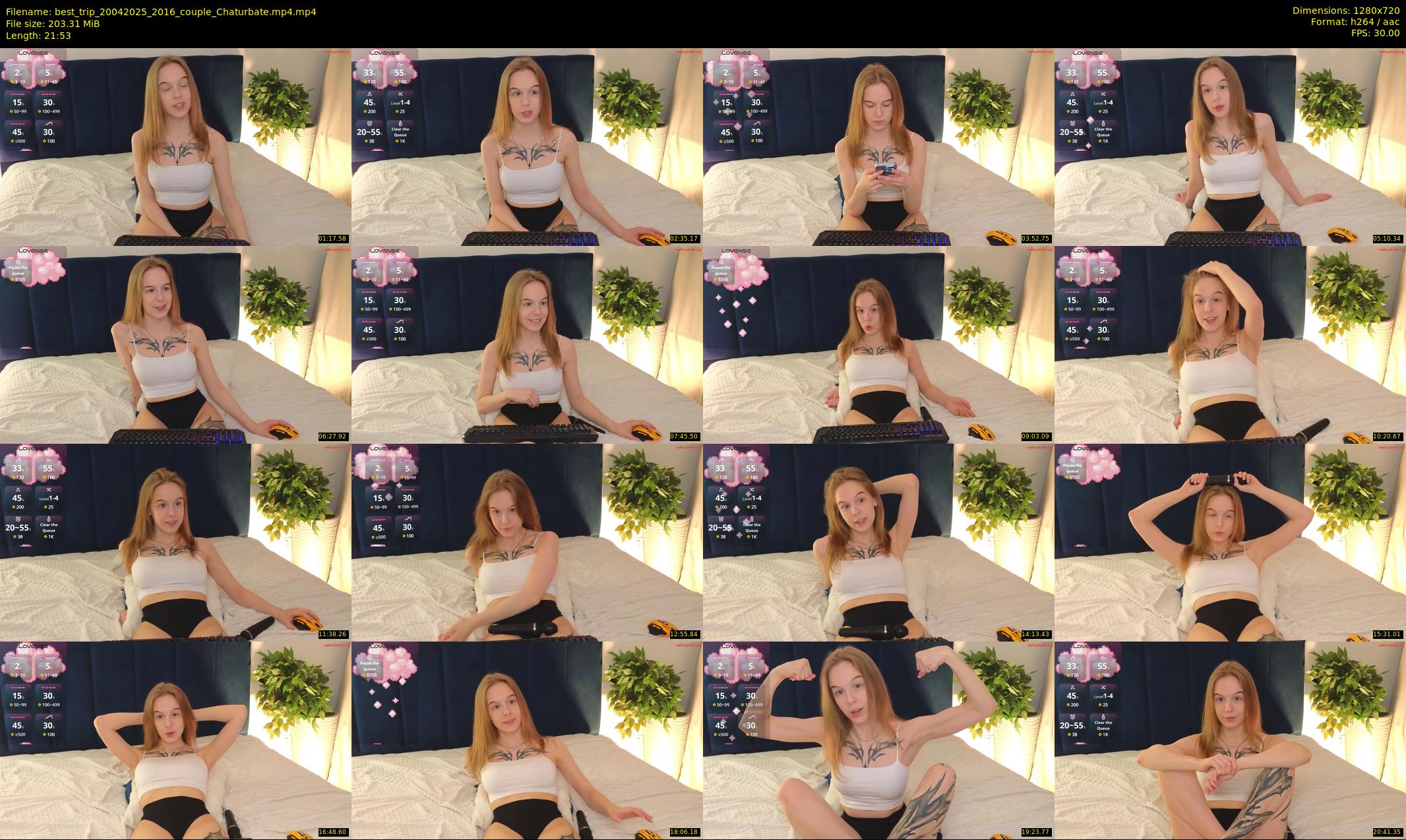 best_trip — 22 minute Chaturbate couple cam show recording, 720p, Apr 20, 2025