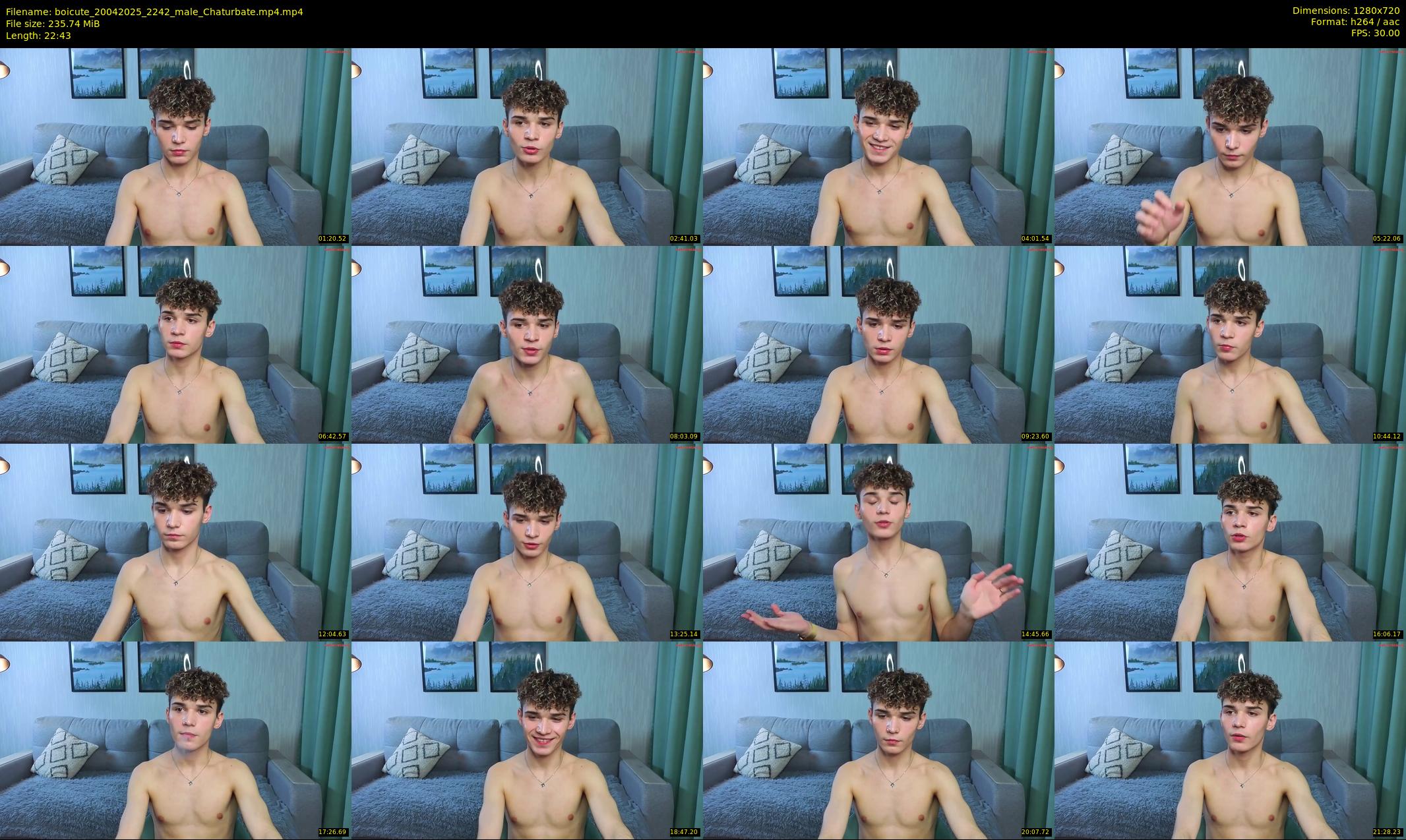 boicute — 23 minute Chaturbate male cam show recording, 720p, Apr 20, 2025
