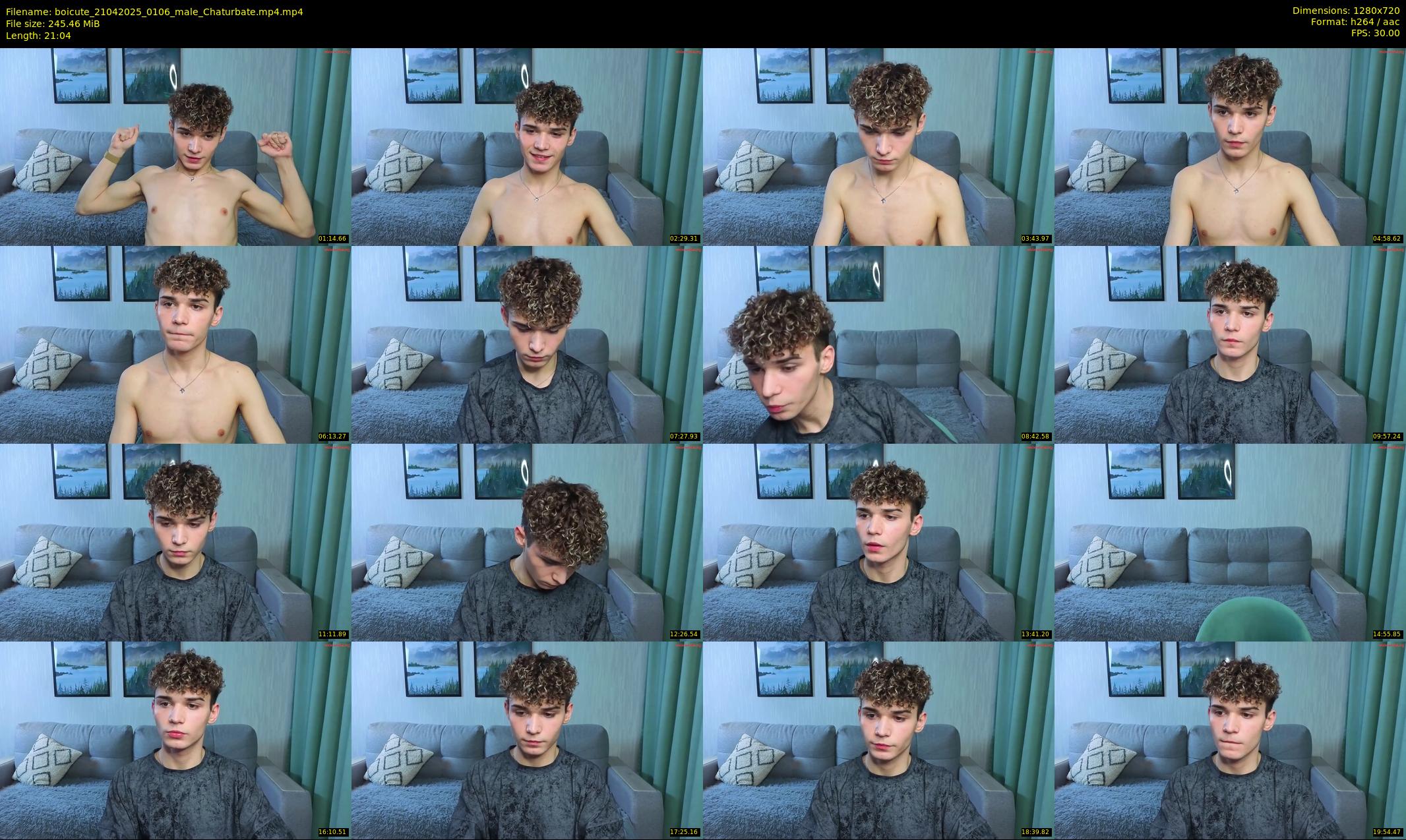boicute — 22 minute Chaturbate male cam show recording, 720p, Apr 21, 2025