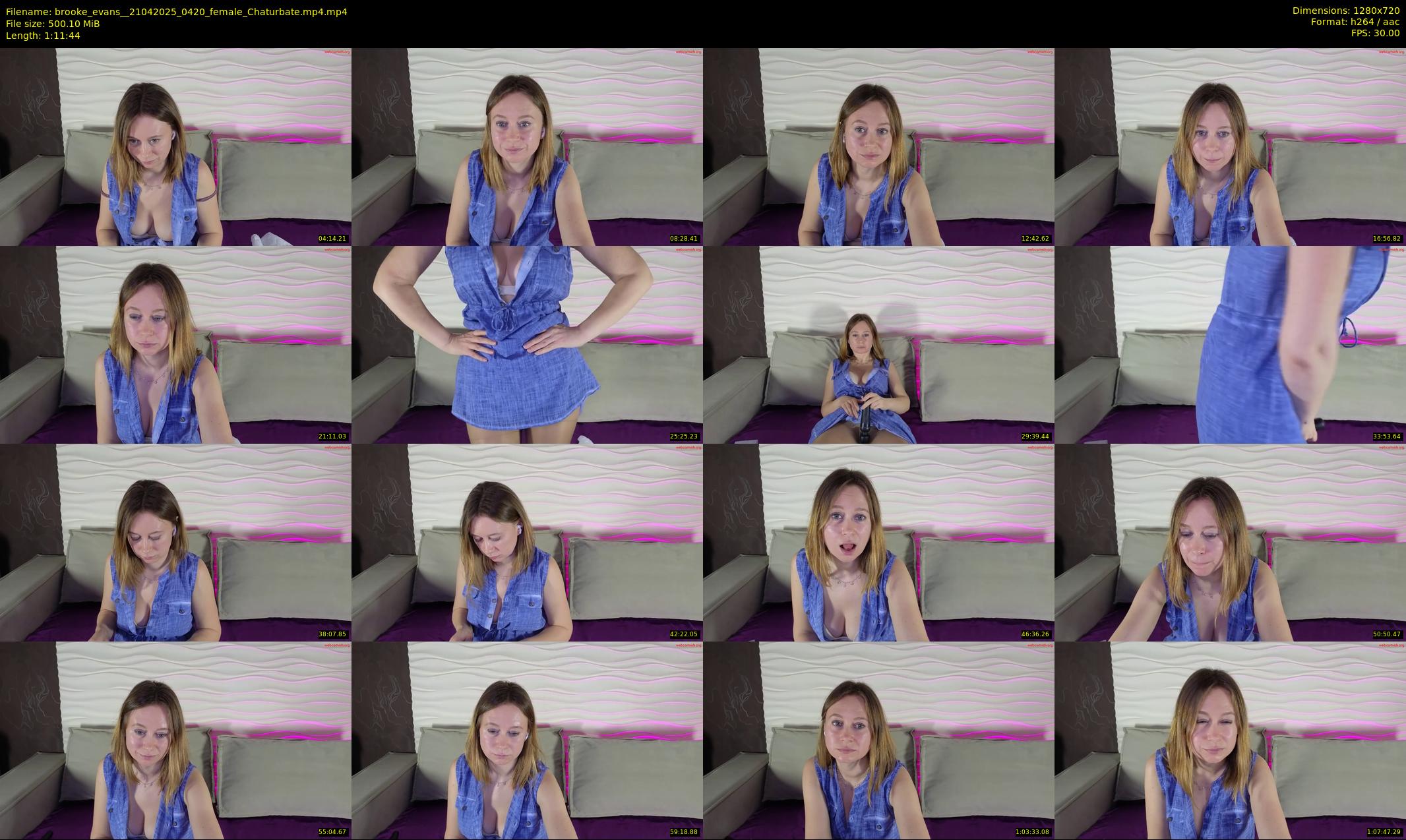 brooke_evans_ — 72 minute Chaturbate female cam show recording, 720p, Apr 21, 2025