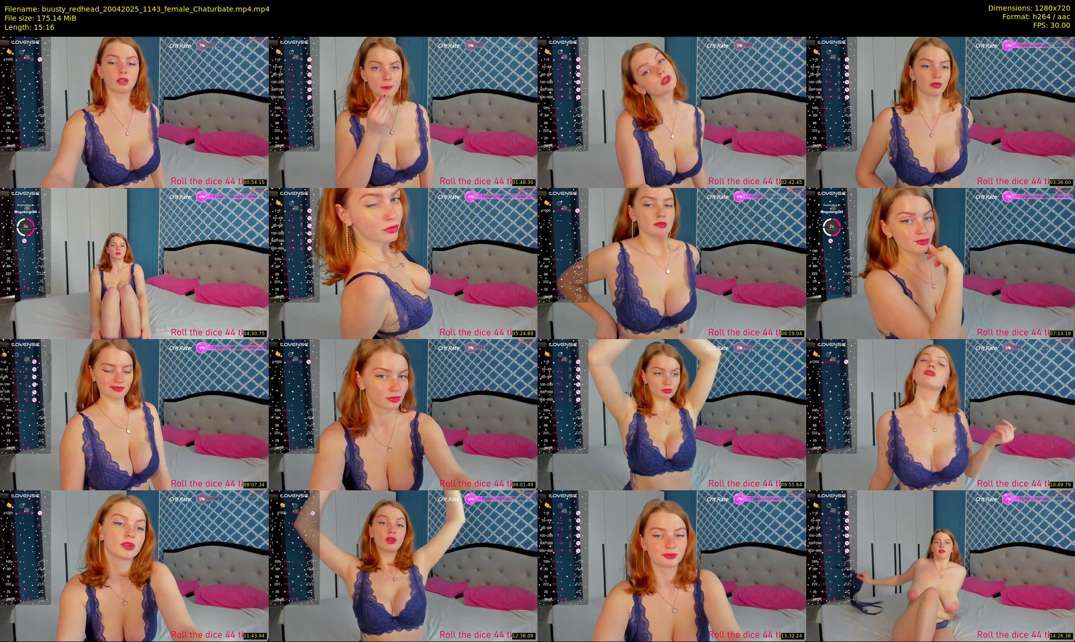buusty_redhead — 16 minute Chaturbate female cam show recording, 720p, Apr 20, 2025