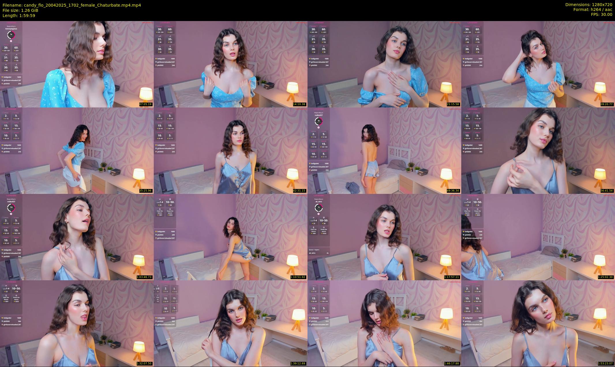 candy_flo — 120 minute Chaturbate female cam show recording, 720p, Apr 20, 2025