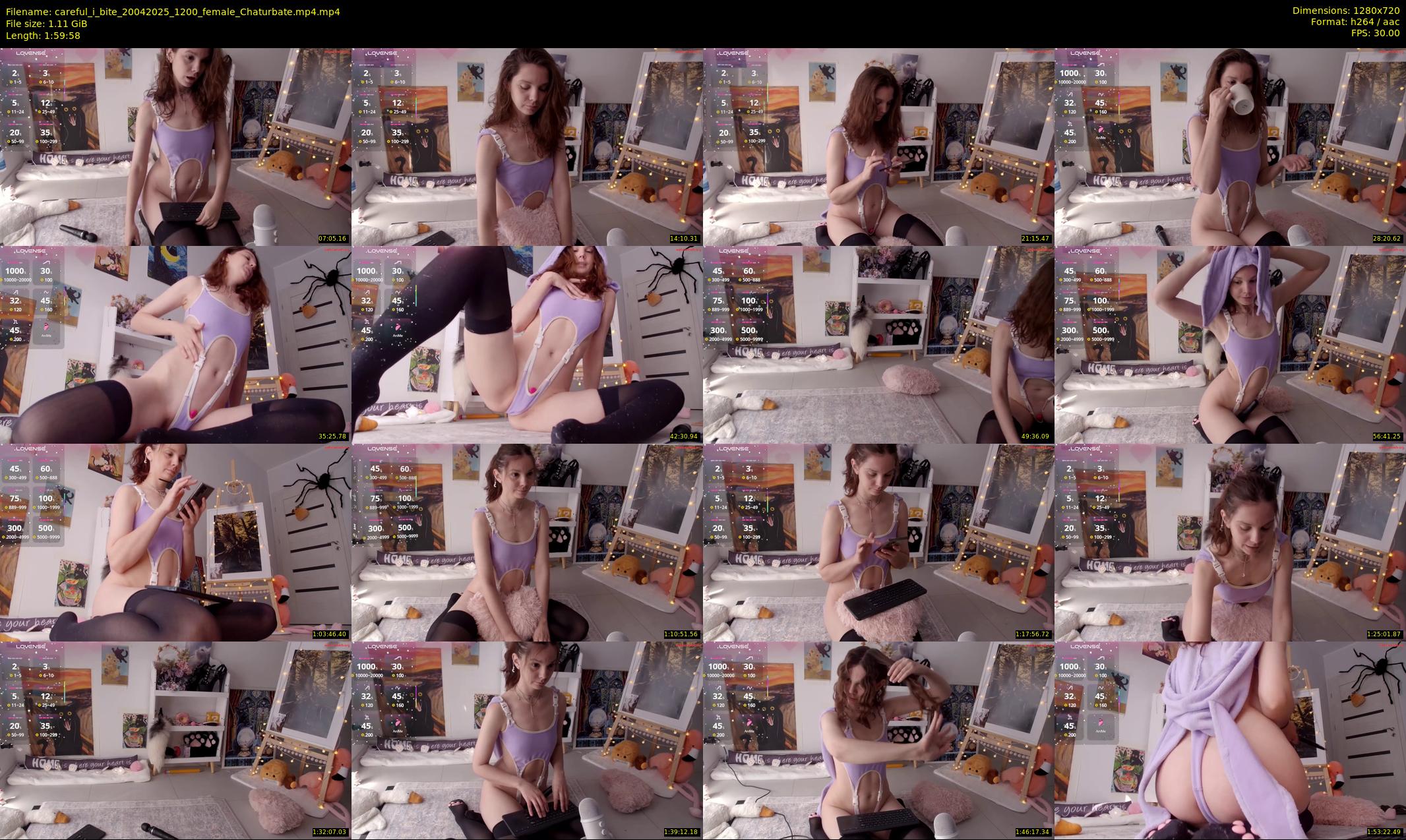 careful_i_bite — 120 minute Chaturbate female cam show recording, 720p, Apr 20, 2025